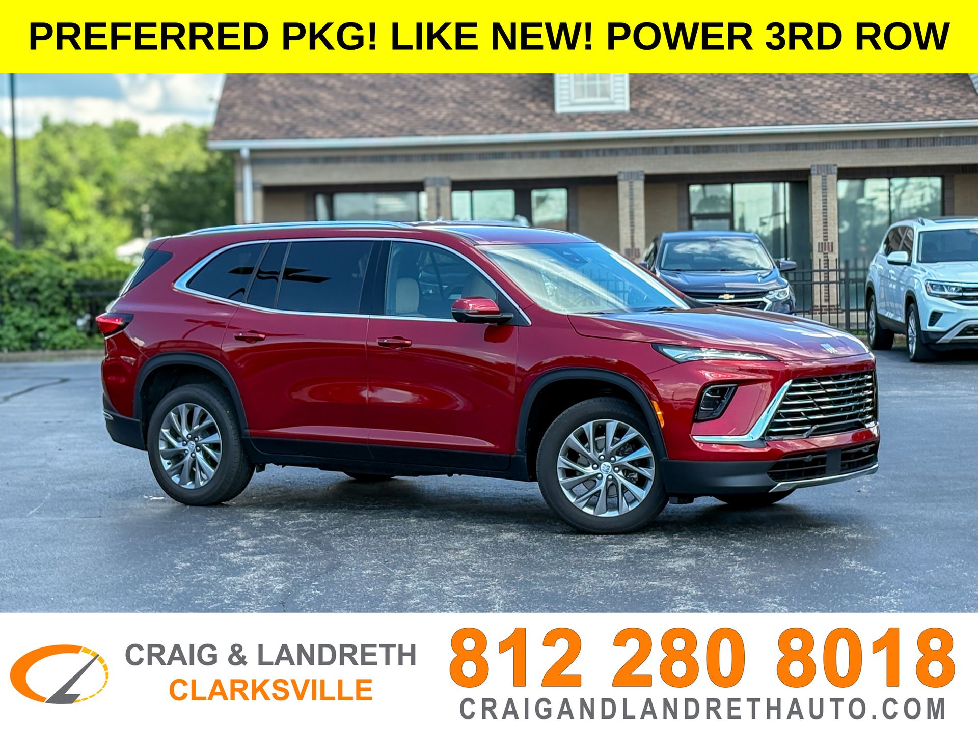 Cherry Red Tintcoat 2025 Buick Enclave SUV / Crossover Front-Wheel Drive 8-Speed Automatic