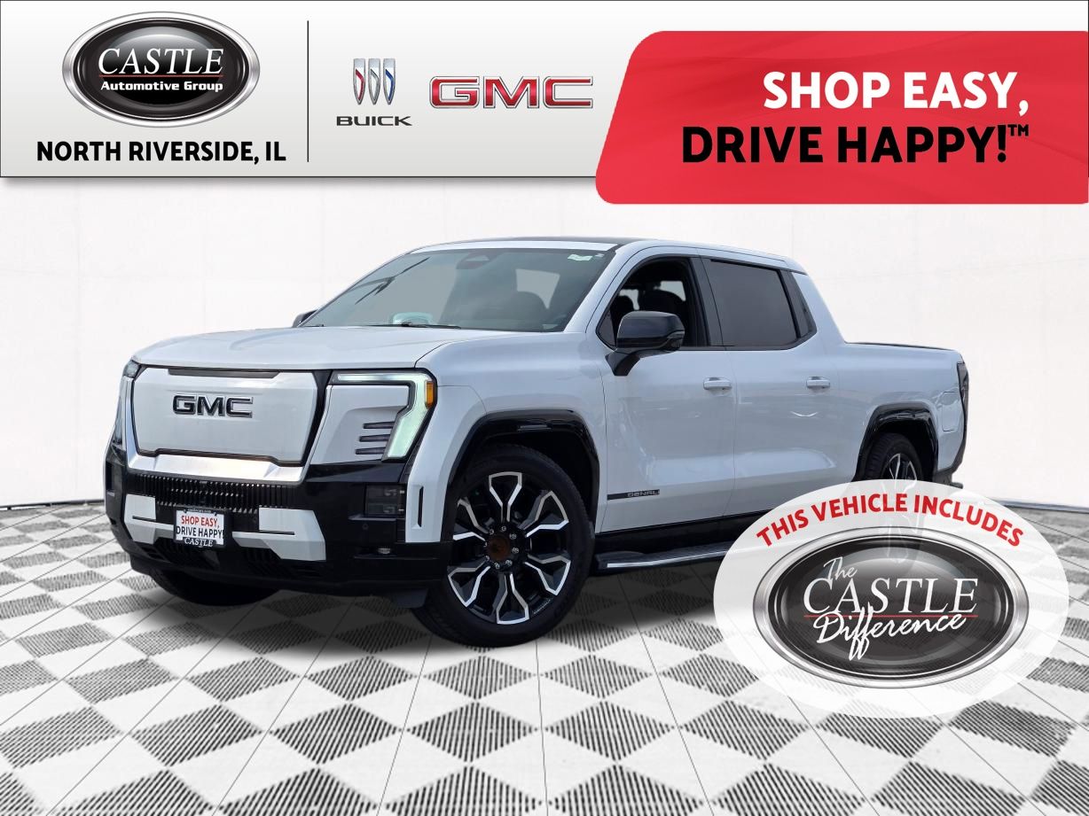 Summit White 2025 GMC Sierra EV Pickup Truck All-Wheel Drive 1-Speed Automatic