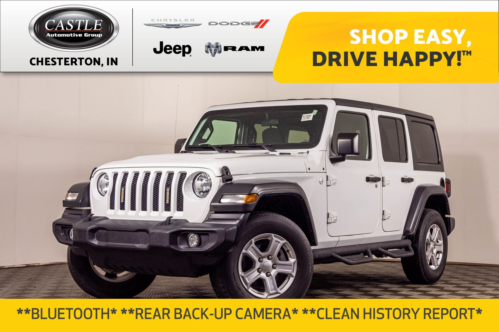 Bright White Clearcoat 2020 Jeep Wrangler SUV / Crossover Four-Wheel Drive 8-Speed Automatic