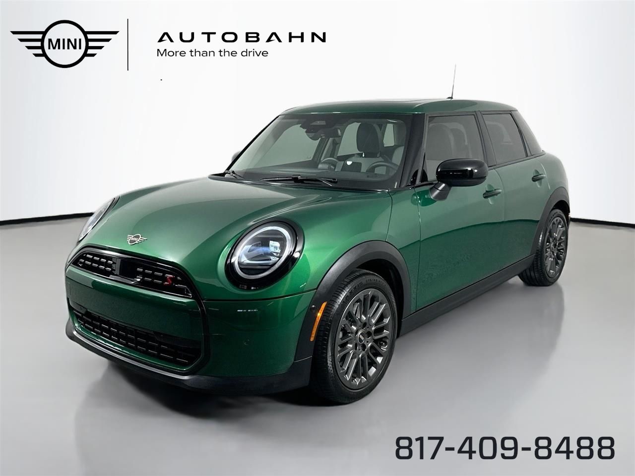 British Racing Green IV Met 2025 MINI Cooper S 4-Door Hatchback FWD Hatchback Front-Wheel Drive 7-Speed Automatic