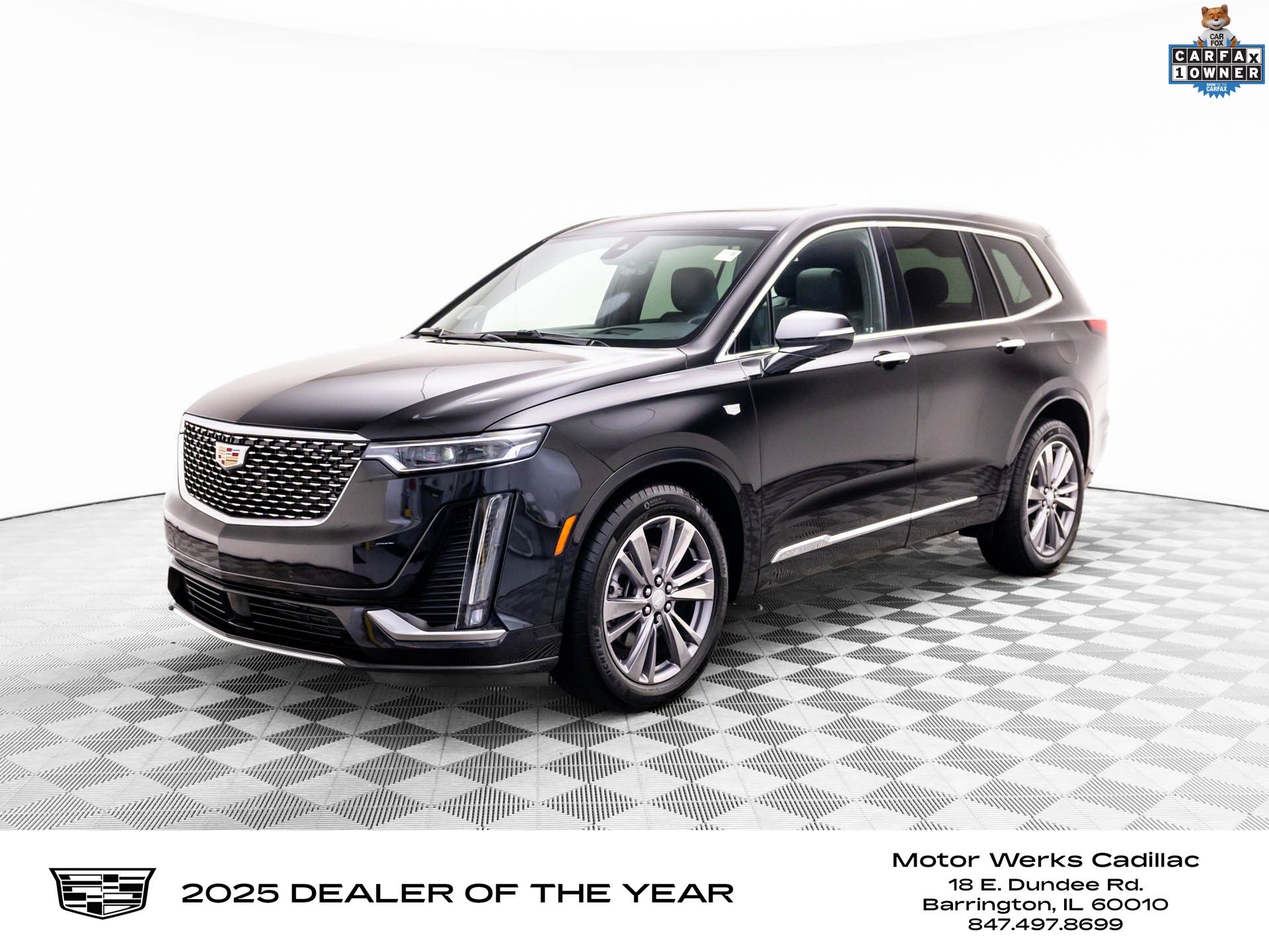 Stellar Black Metallic 2025 Cadillac XT6 Premium Luxury AWD SUV / Crossover Four-Wheel Drive 9-Speed Automatic