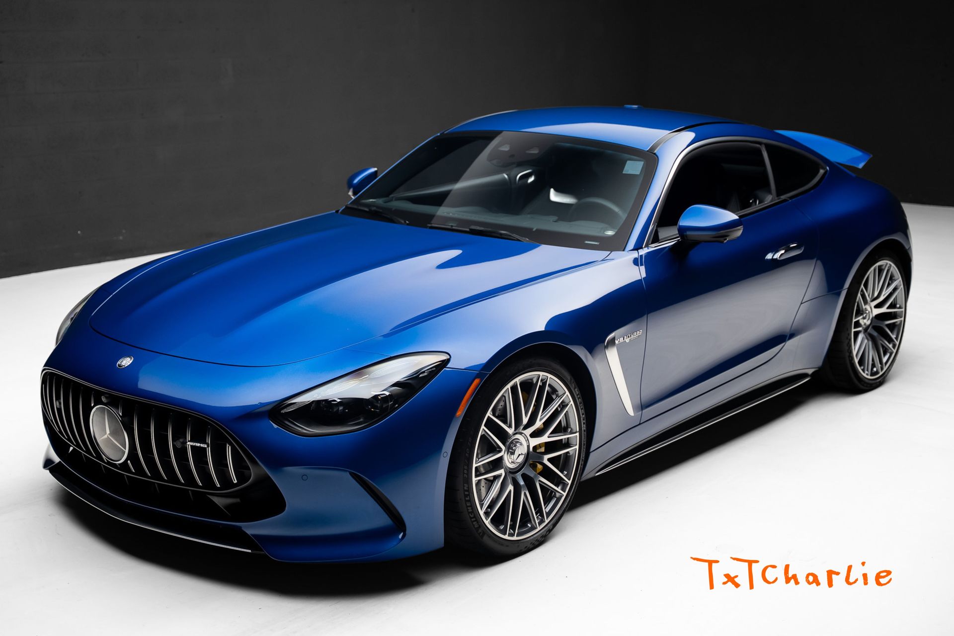 Blue 2024 Mercedes-Benz AMG GT Coupe All-Wheel Drive 9-Speed Automatic