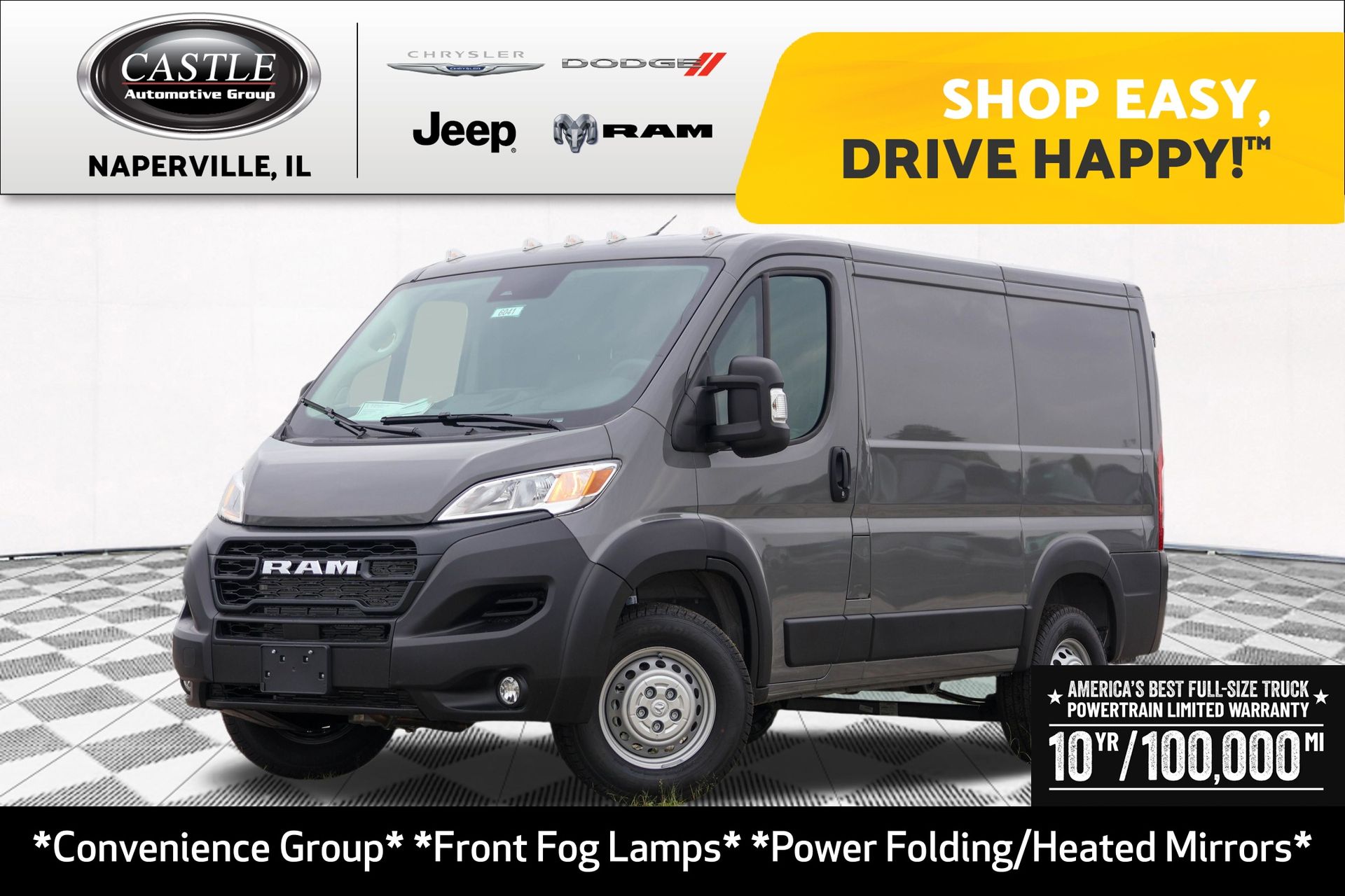 Ceramic Gray Clearcoat 2026 RAM ProMaster Van Front-Wheel Drive 9-Speed Automatic