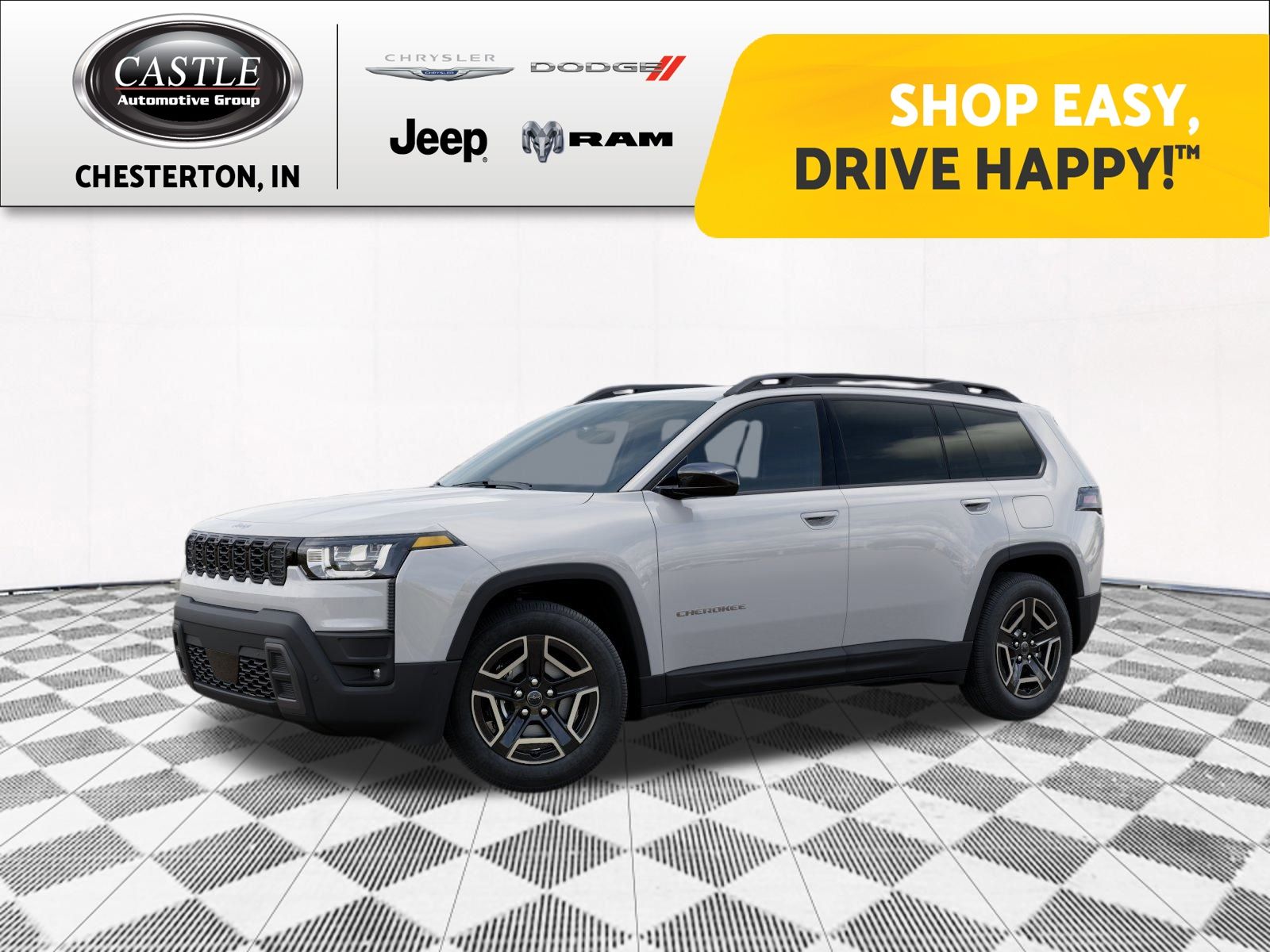 Bright White Clearcoat 2026 Jeep Cherokee SUV / Crossover Four-Wheel Drive Continuously Variable Transmission