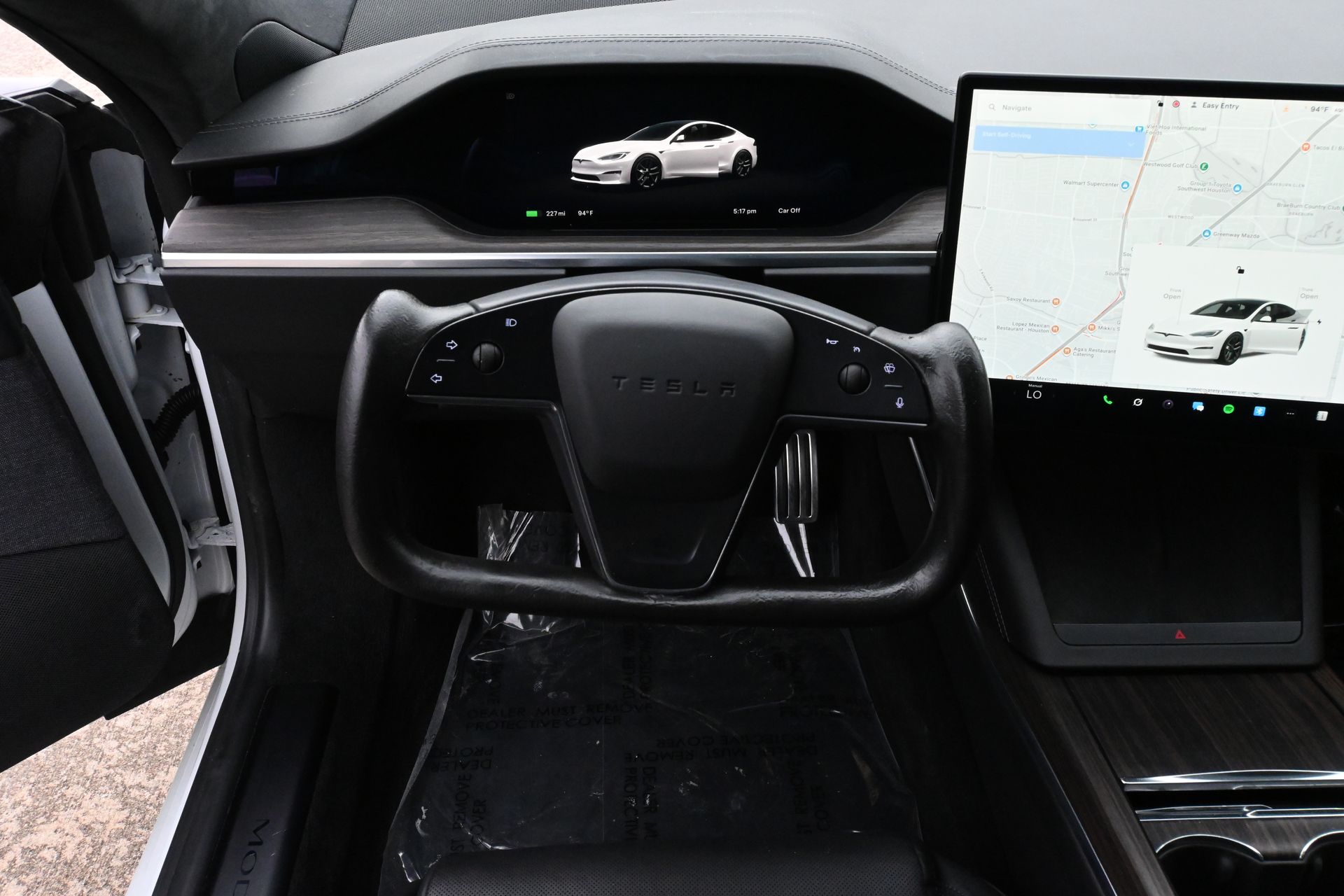 2023 Tesla Model S Standard Range White at Shottenkirk Kia Fort Bend