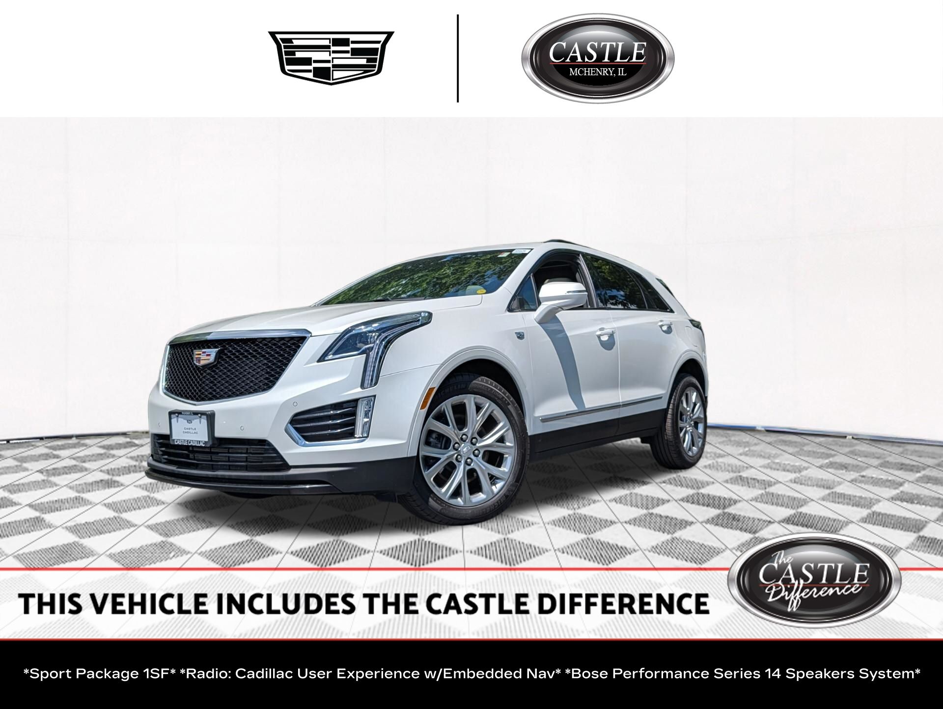Crystal White Tricoat 2021 Cadillac XT5 SUV / Crossover Four-Wheel Drive 9-Speed Automatic