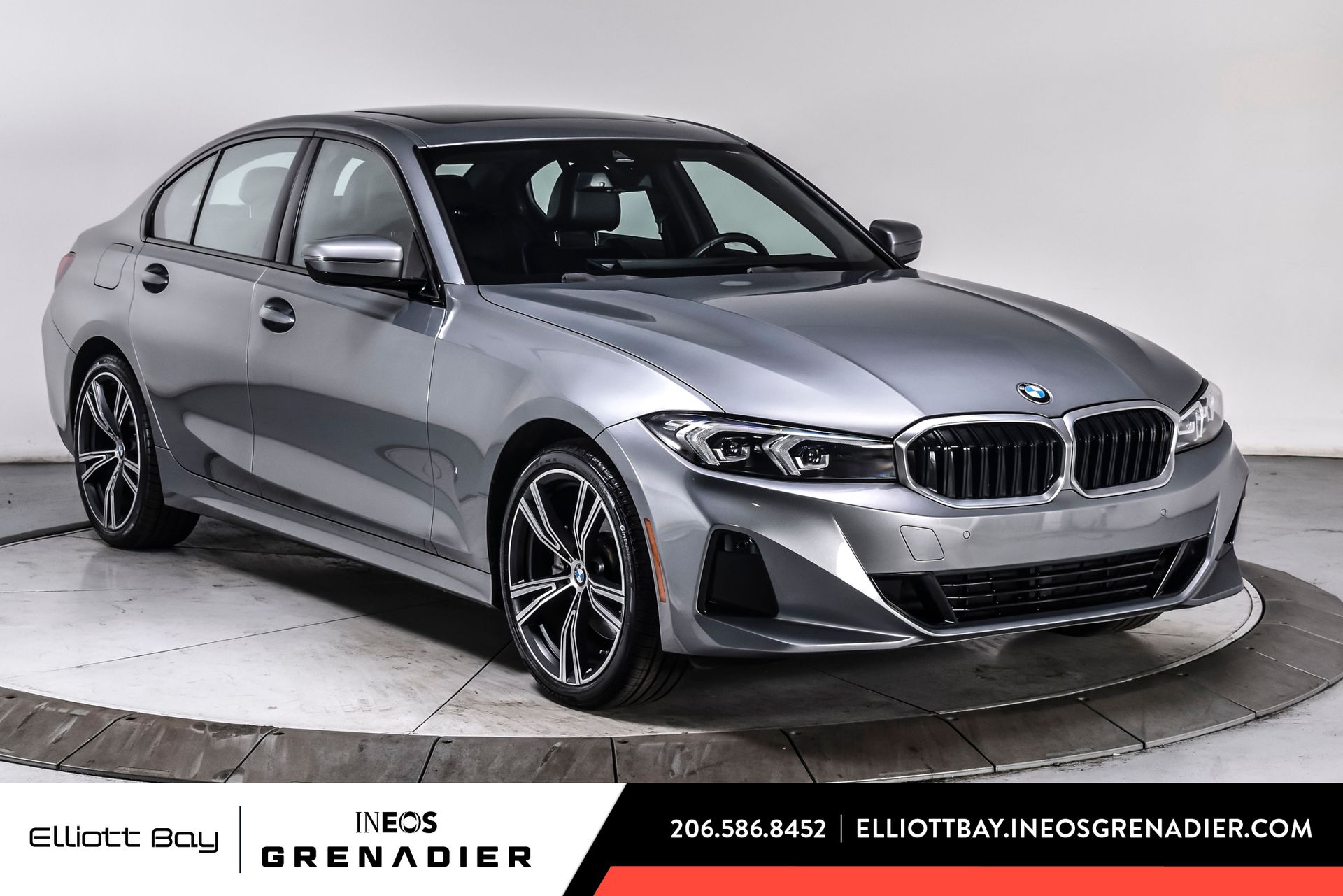 Skyscraper Gray Metallic 2023 BMW 3 Series Sedan Rear-Wheel Drive 8-Speed Automatic