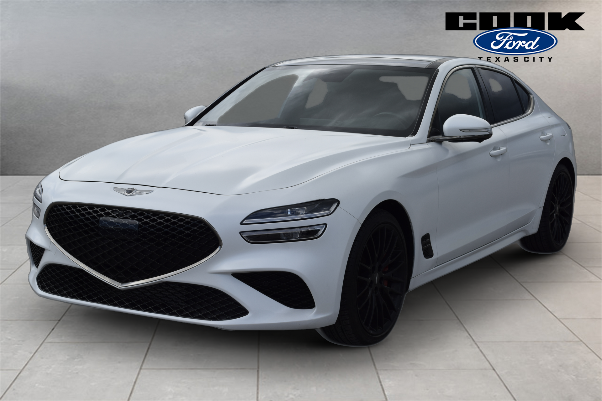 Verbier White 2022 Genesis G70 Sedan Rear-Wheel Drive 8-Speed Automatic