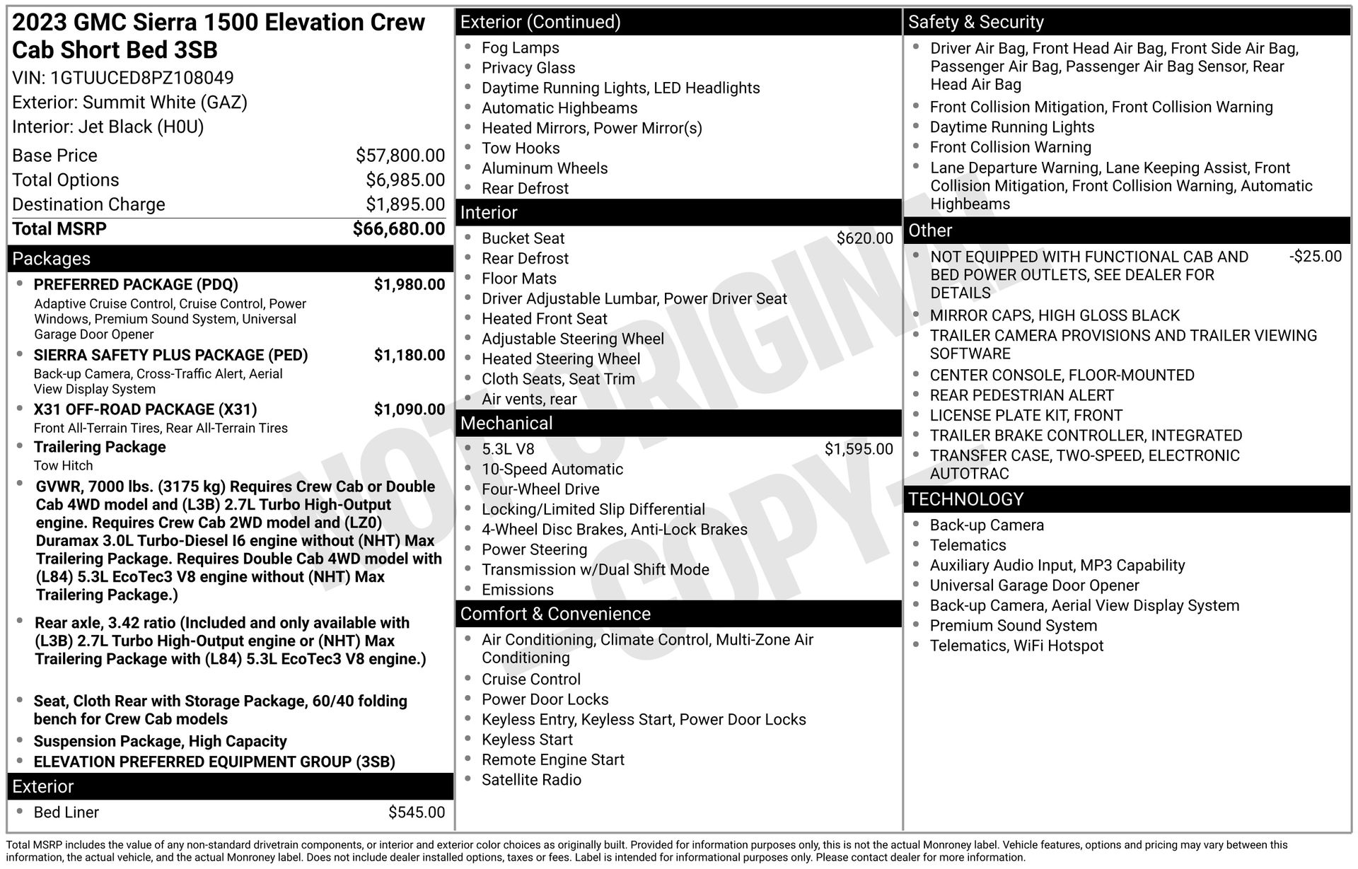 2023 GMC SIERRA - Image 3