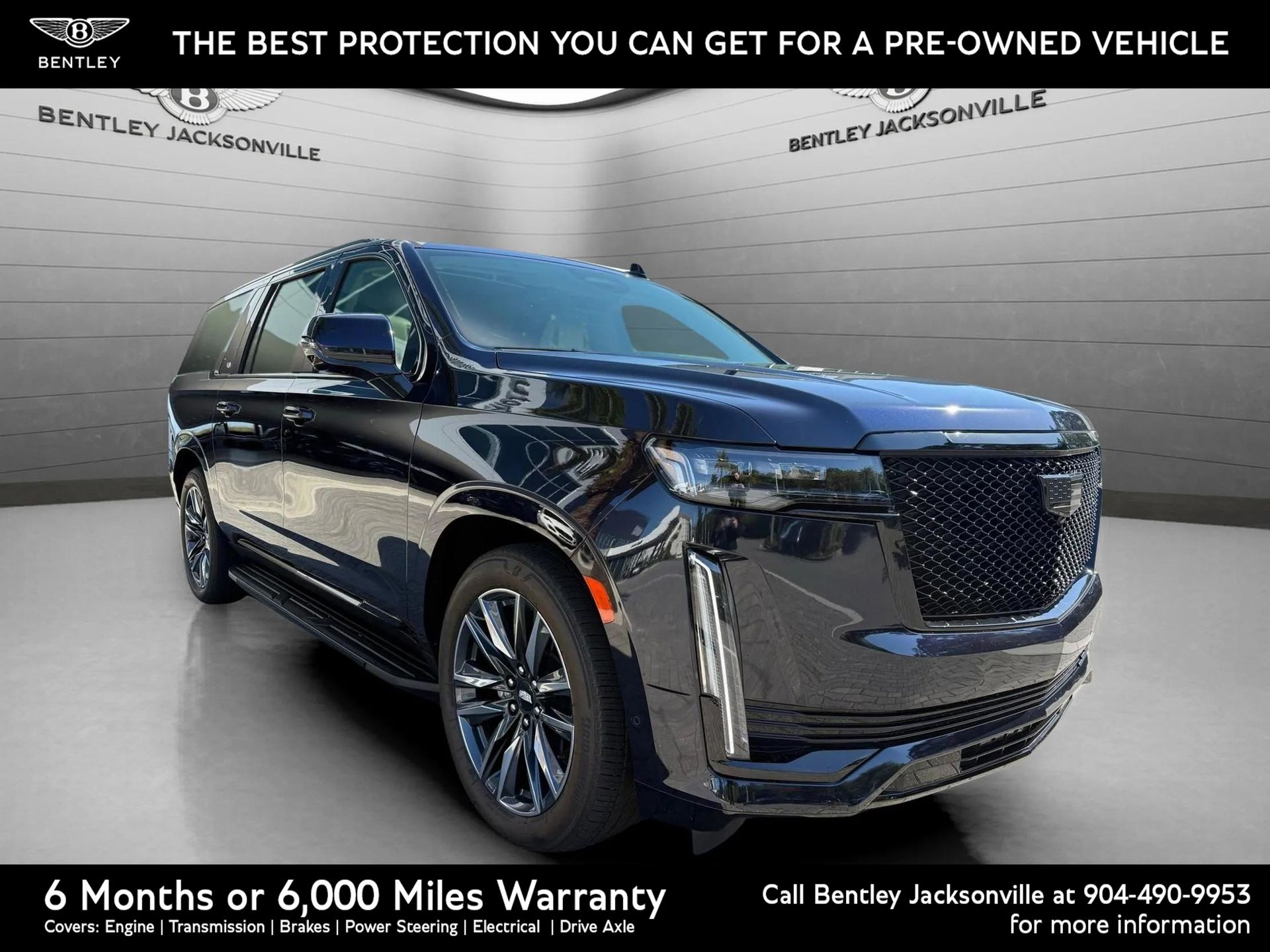 Dark Moon Blue Metallic 2024 Cadillac Escalade ESV Sport Platinum RWD SUV / Crossover Rear-Wheel Drive Automatic