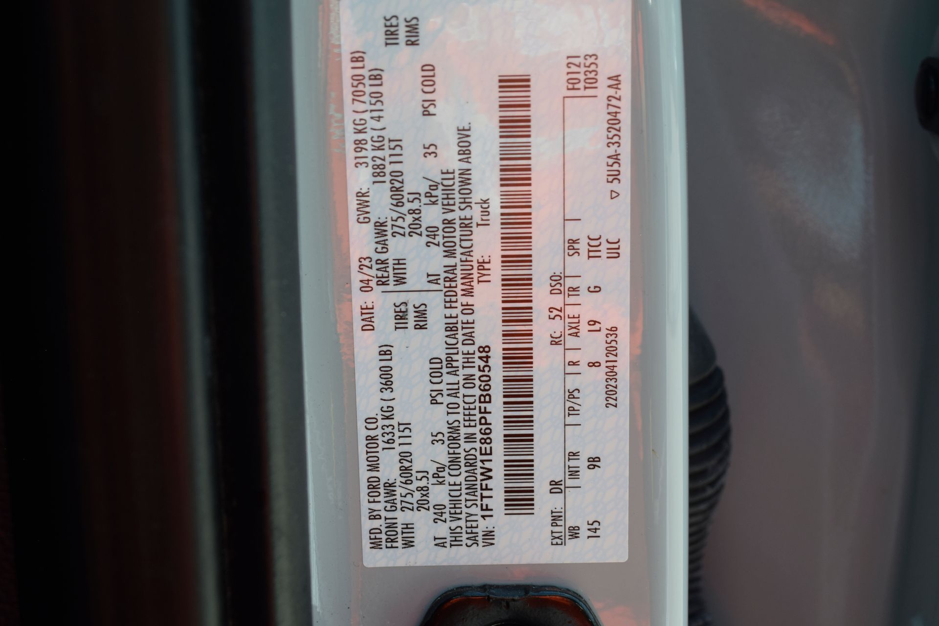 2023 Ford F-150 Platinum White at DeMontrond Ford