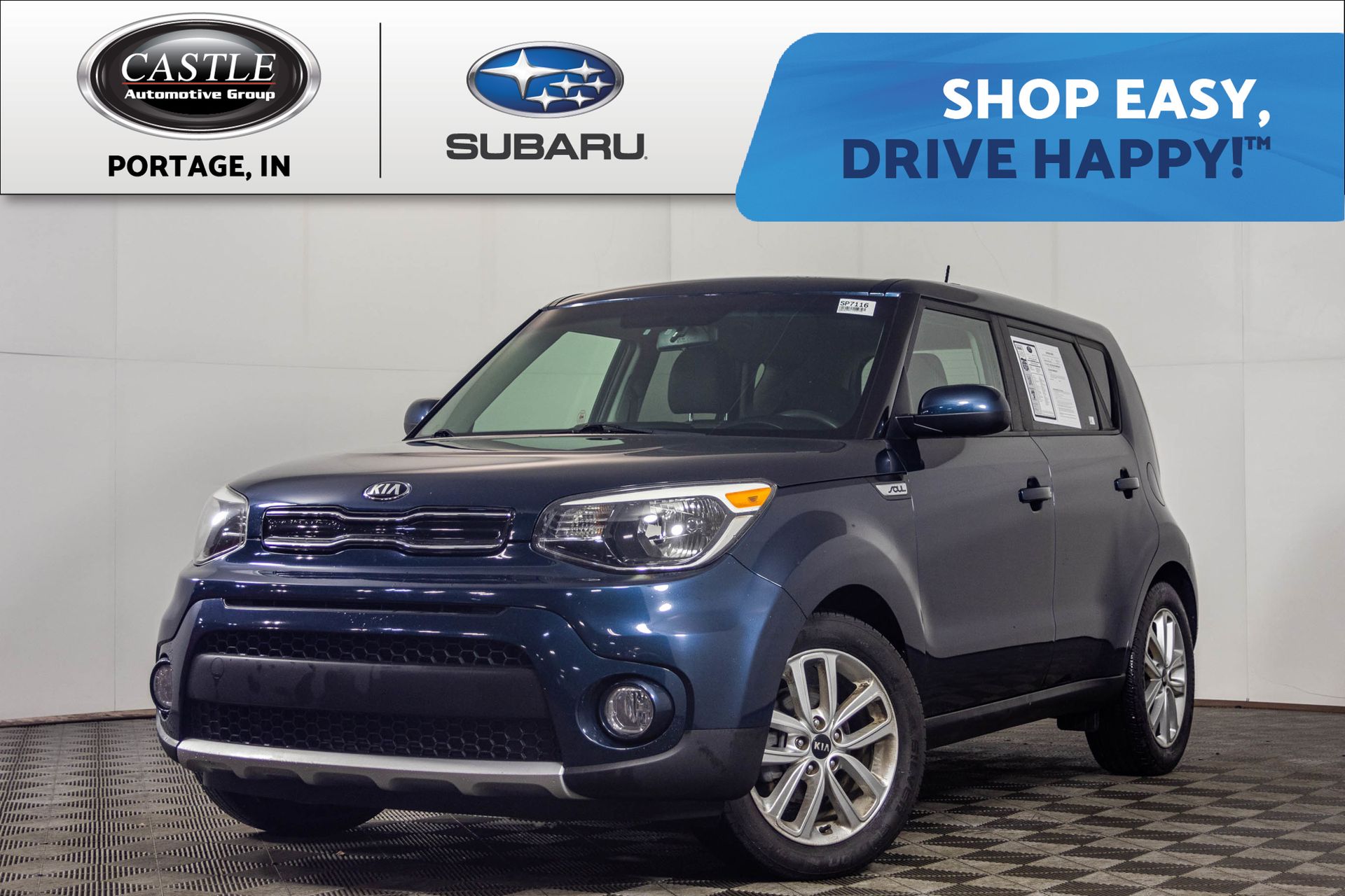 Mysterious Blue 2018 Kia Soul + Wagon Front-Wheel Drive 6-Speed Automatic