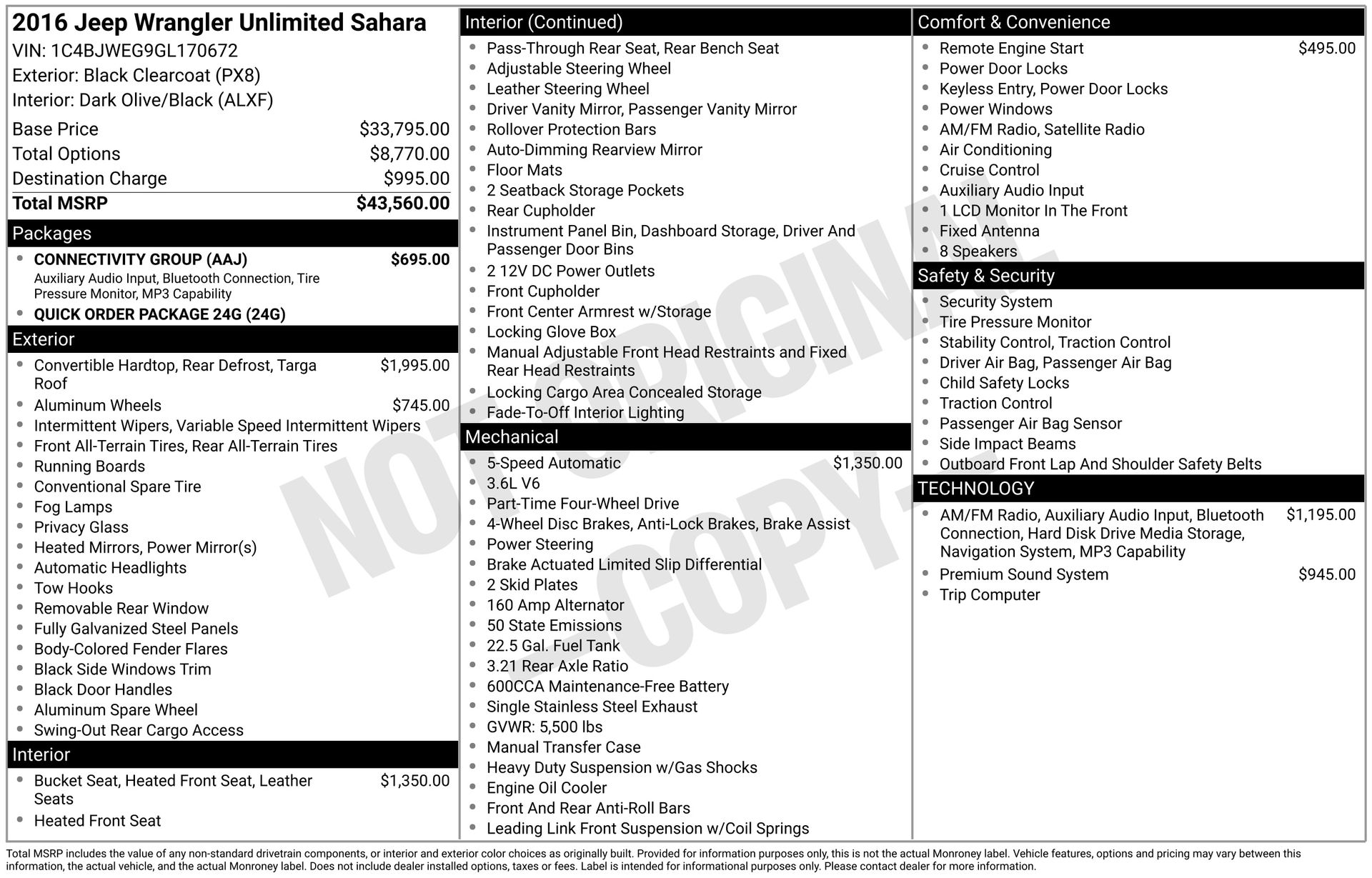 2016 JEEP WRANGLER - Image 3
