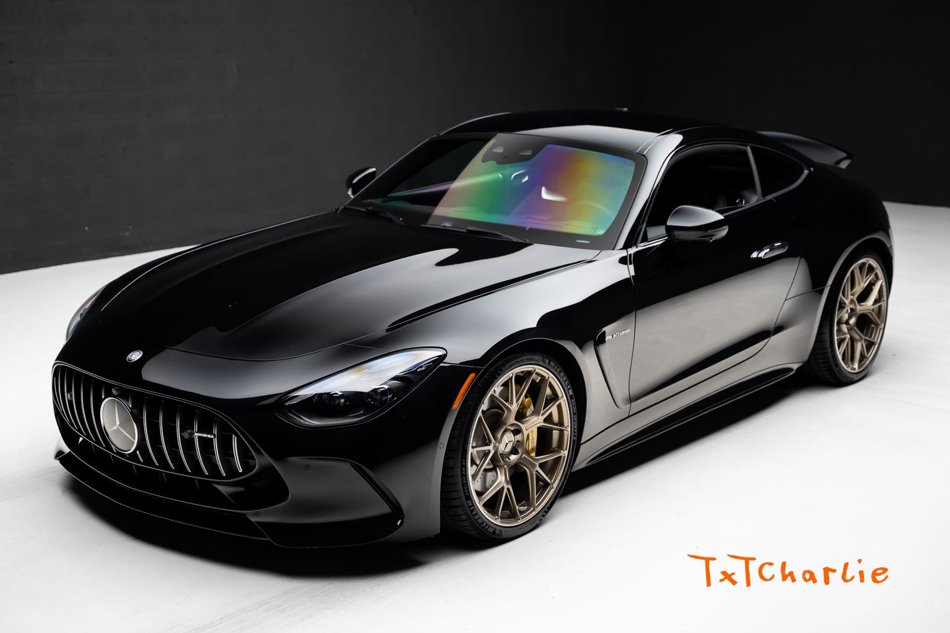 Black 2025 Mercedes-Benz AMG GT Coupe All-Wheel Drive 9-Speed Automatic