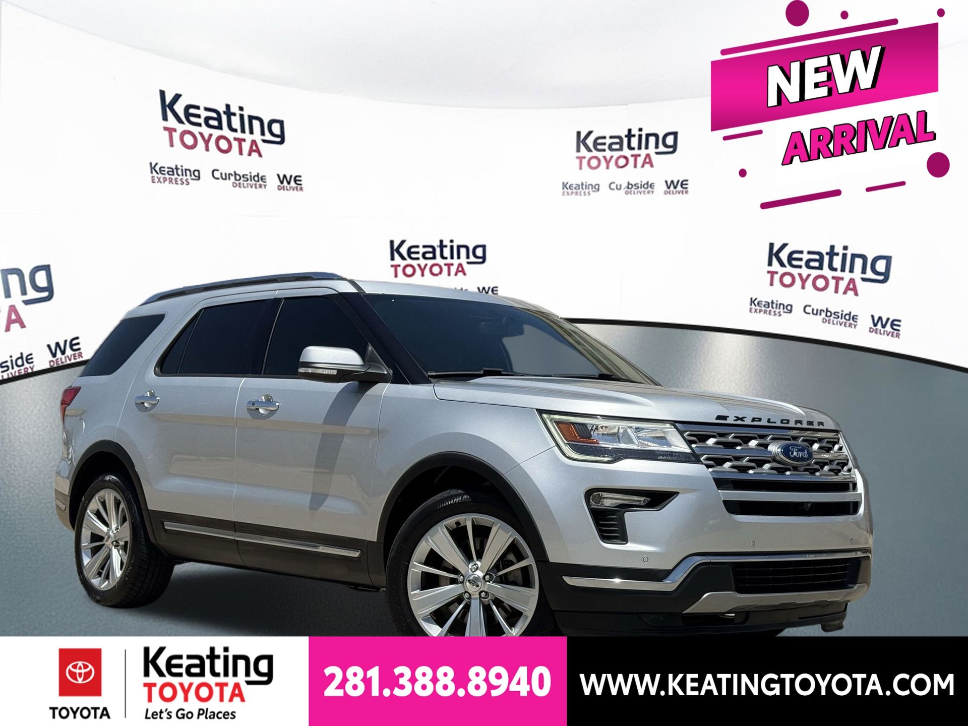 Ingot Silver 2019 Ford Explorer SUV / Crossover Front-Wheel Drive 6-Speed Automatic