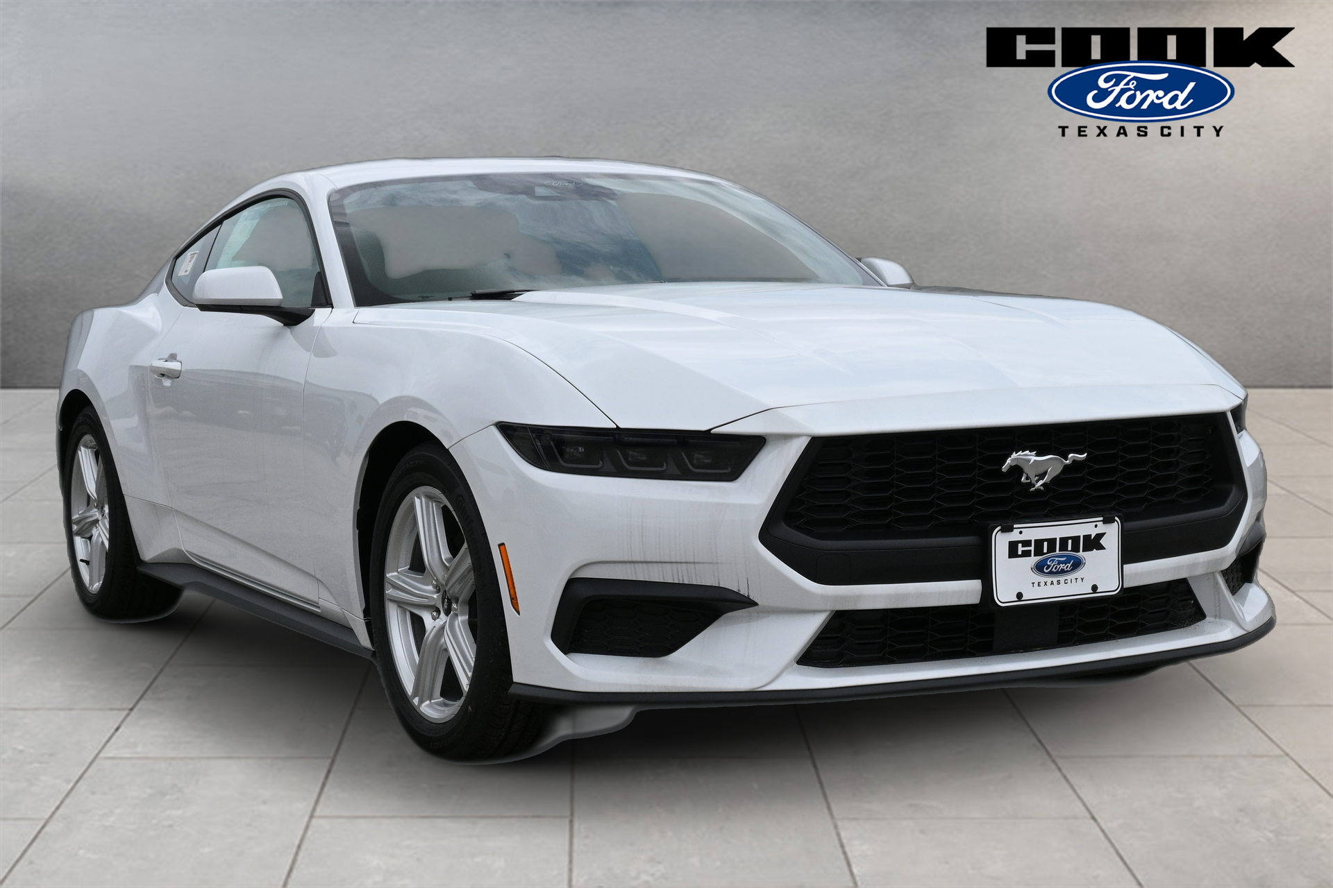2026 Ford Mustang EcoBoost White at Cook Ford