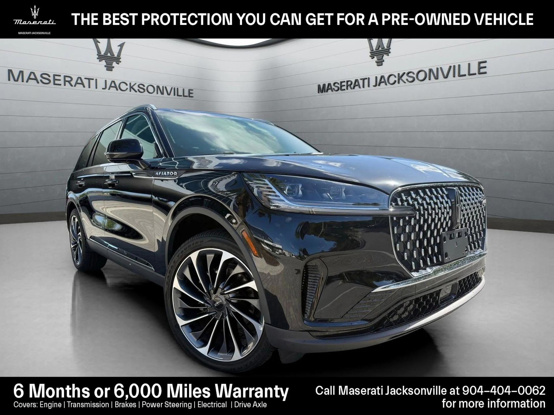 Black Metallic 2025 Lincoln Aviator Reserve AWD SUV / Crossover All-Wheel Drive Automatic