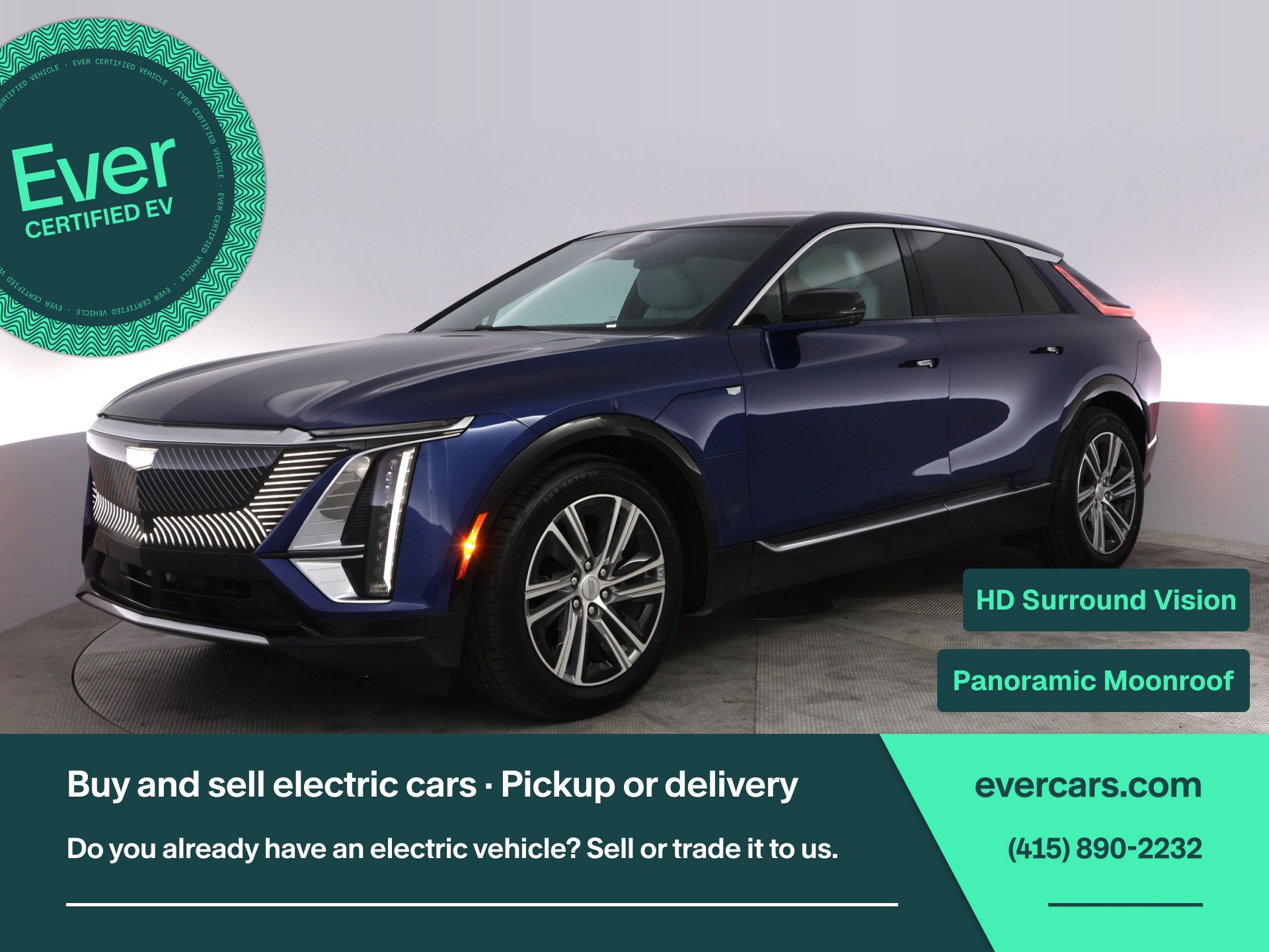 Opulent Blue Metallic 2024 Cadillac LYRIQ Luxury 1 RWD SUV / Crossover Rear-Wheel Drive 1-Speed Automatic