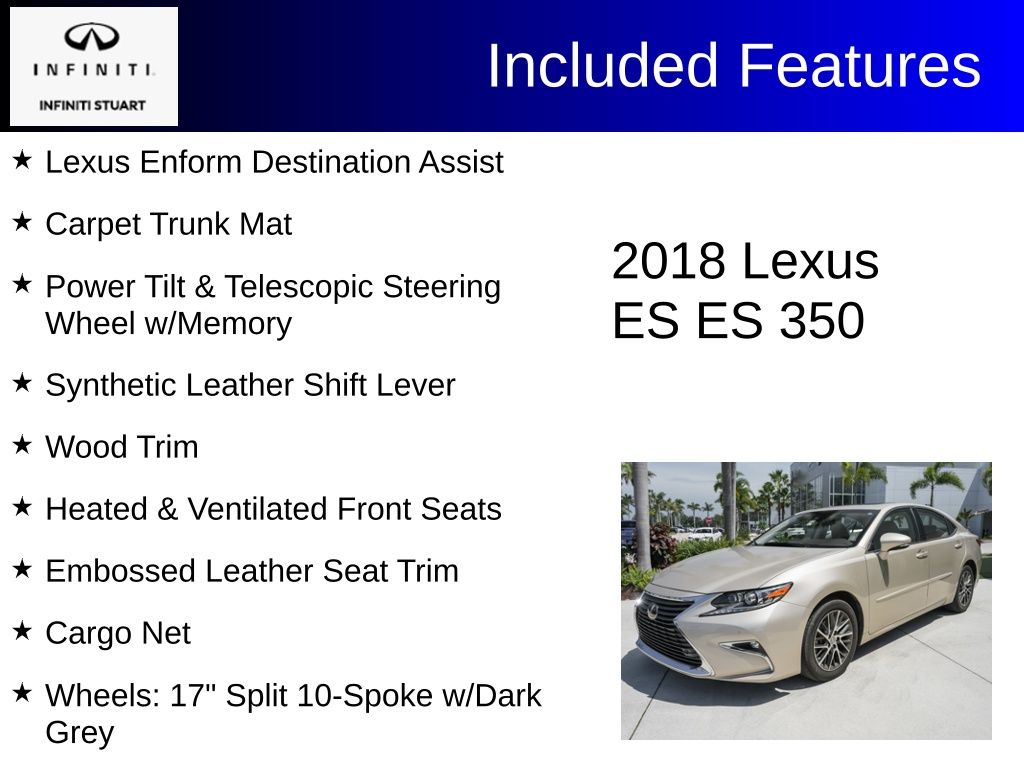 used 2018 Lexus ES car, priced at $26,300