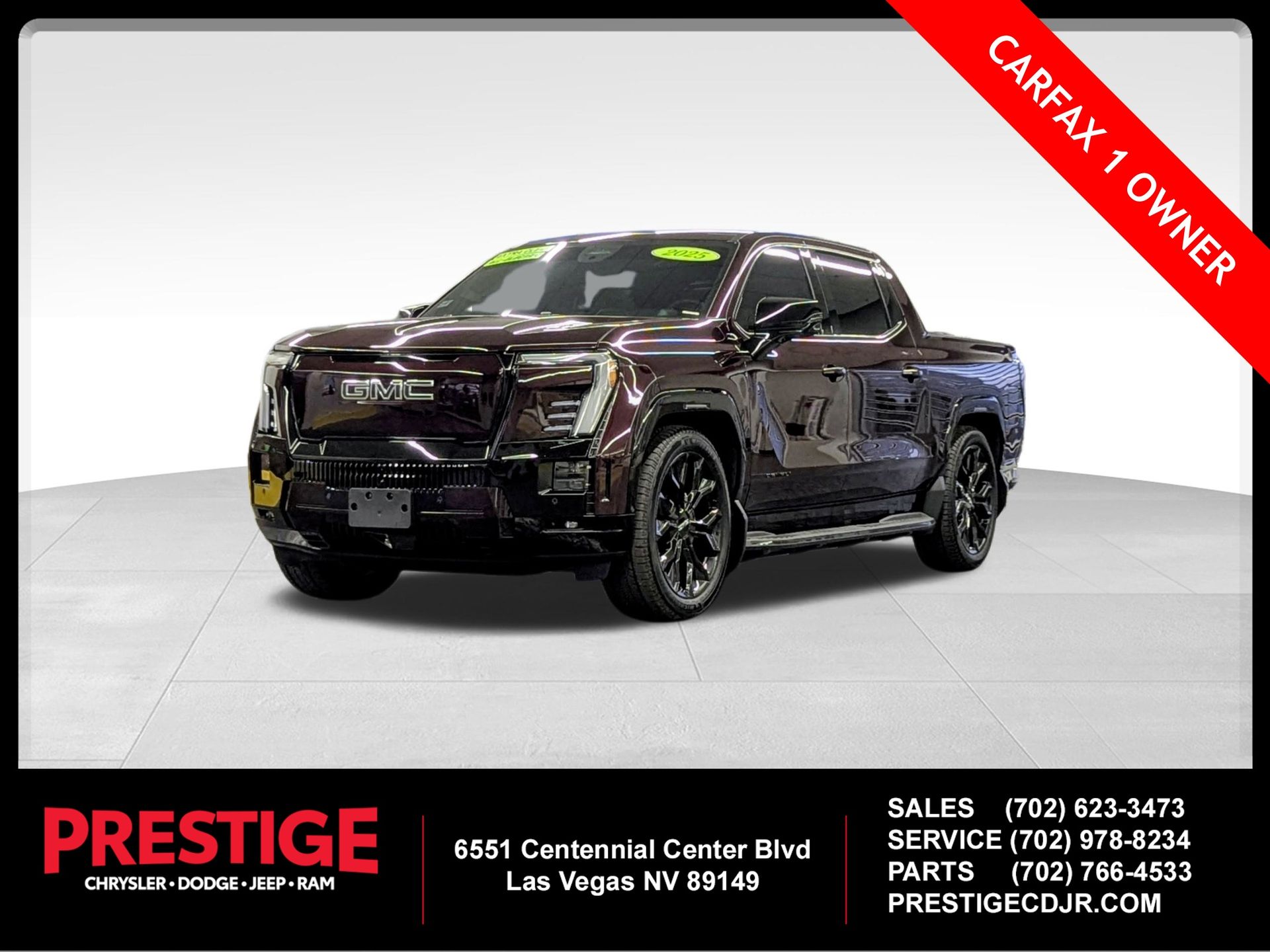 Dark Ember Tintcoat 2025 GMC Sierra EV Pickup Truck All-Wheel Drive 1-Speed Automatic