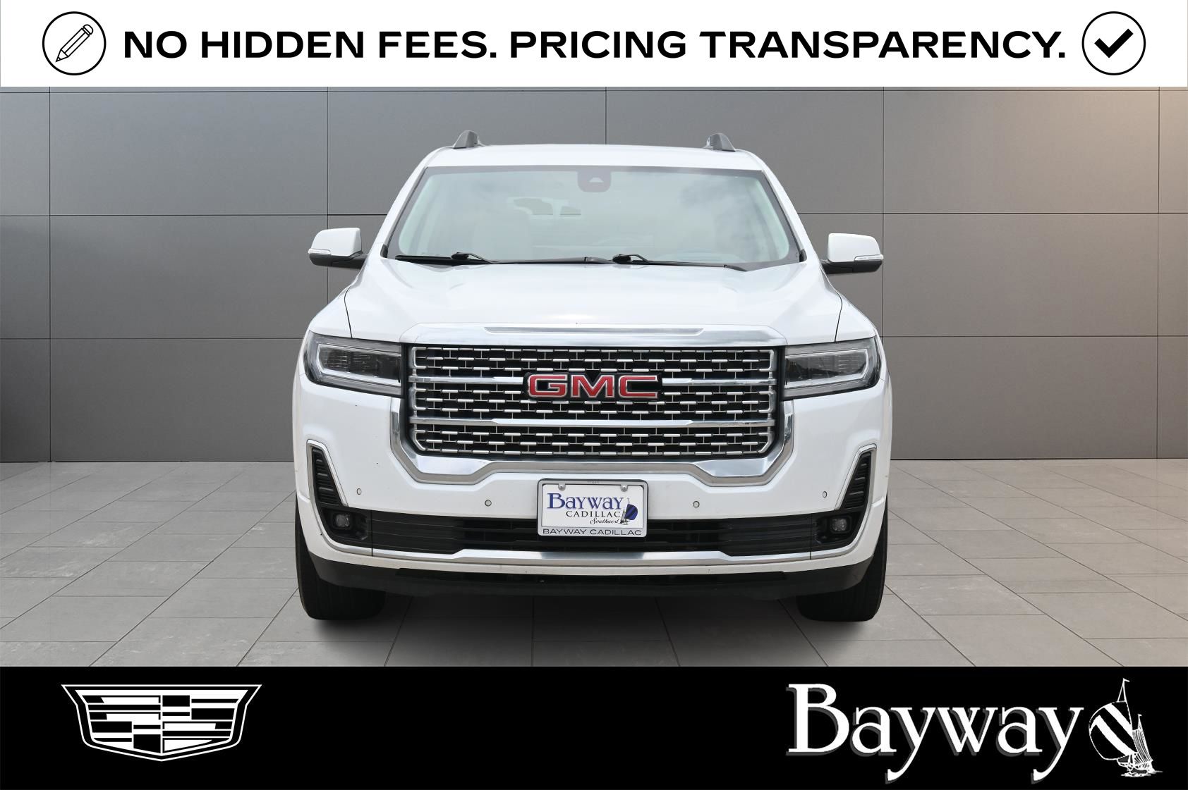 2023 GMC Acadia Denali White at DeMontrond Auto Country