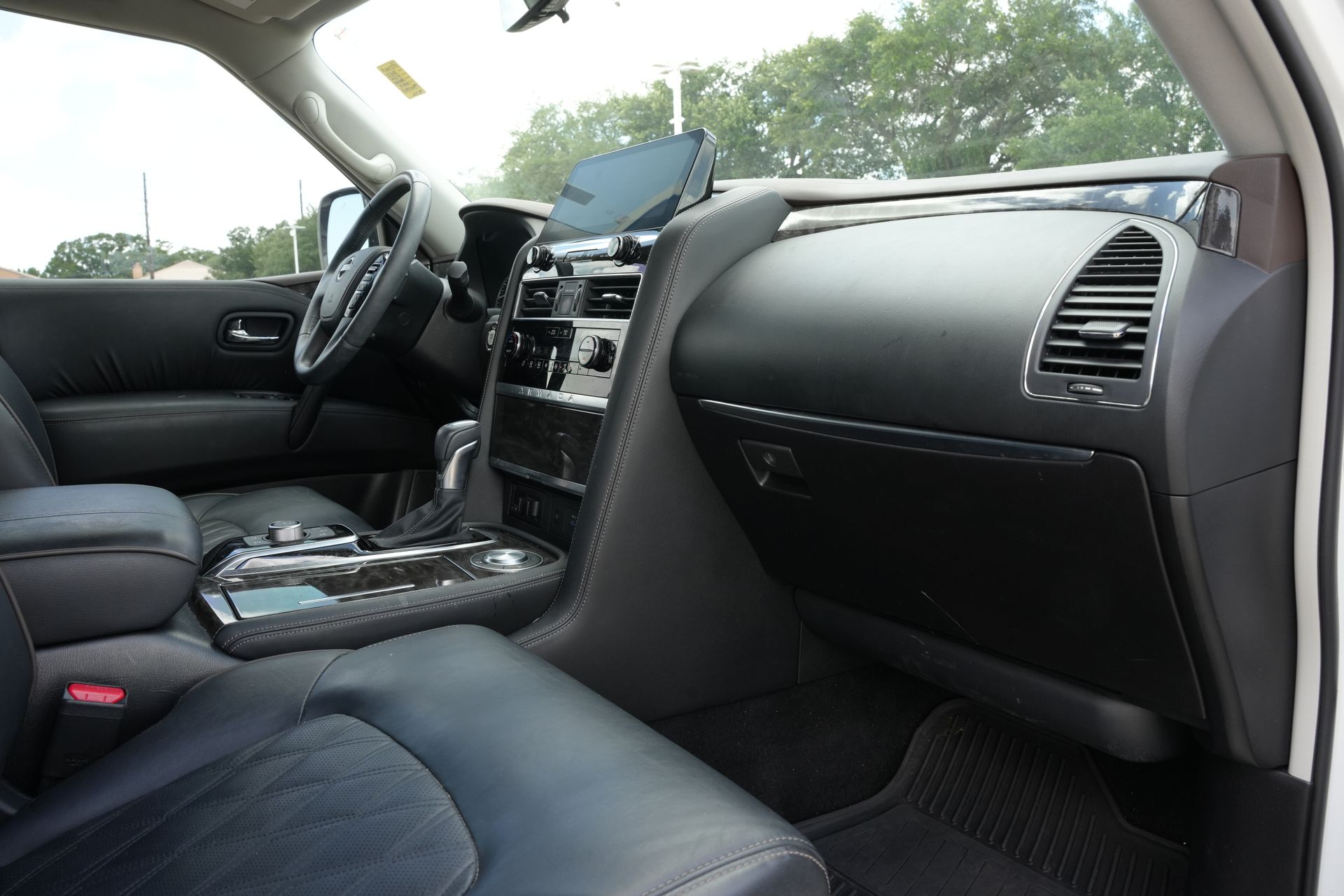 2023 Nissan Armada Platinum White at DeMontrond Ford