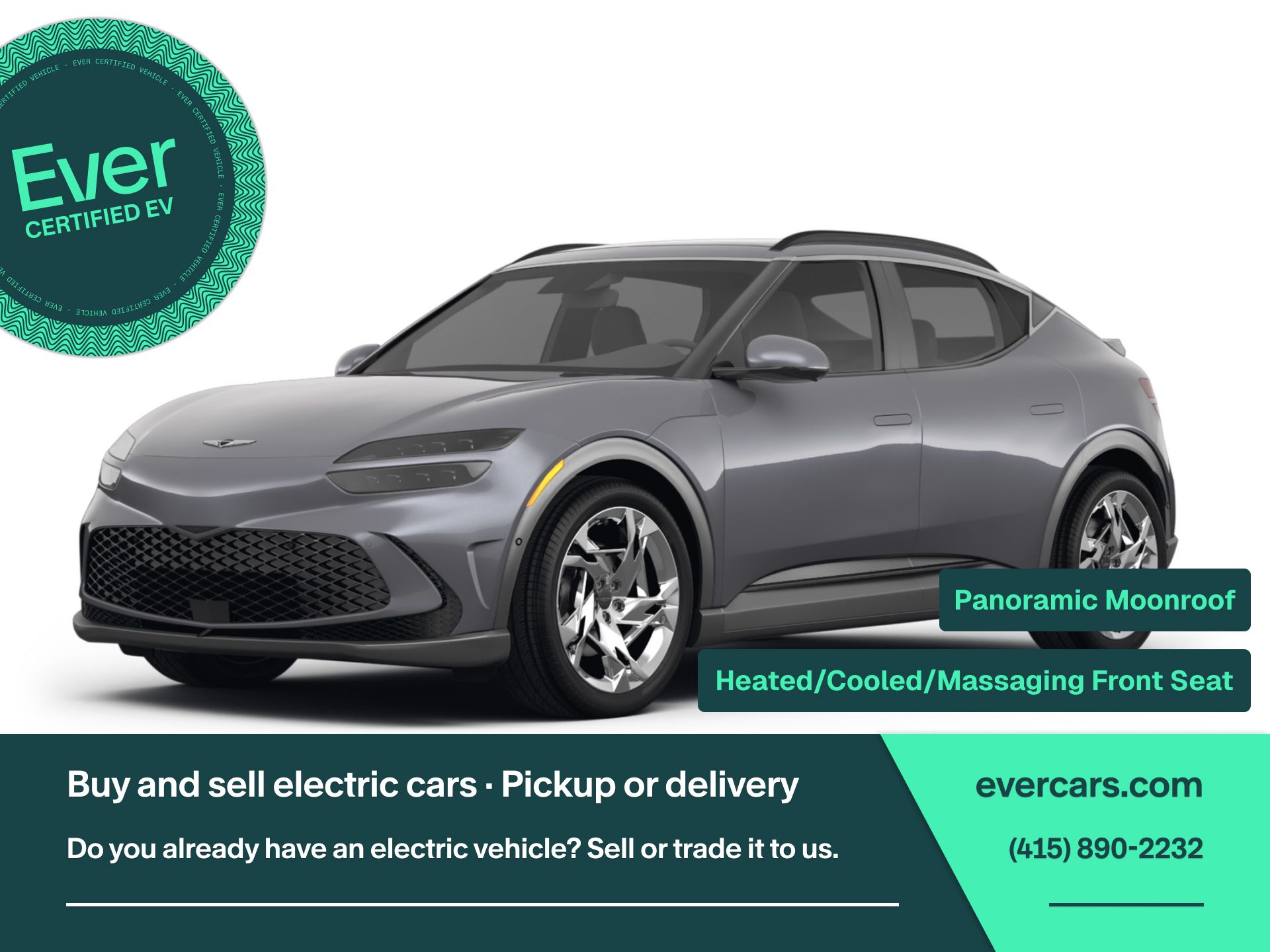 Savile Silver 2023 Genesis GV60 SUV / Crossover All-Wheel Drive 1-Speed Automatic