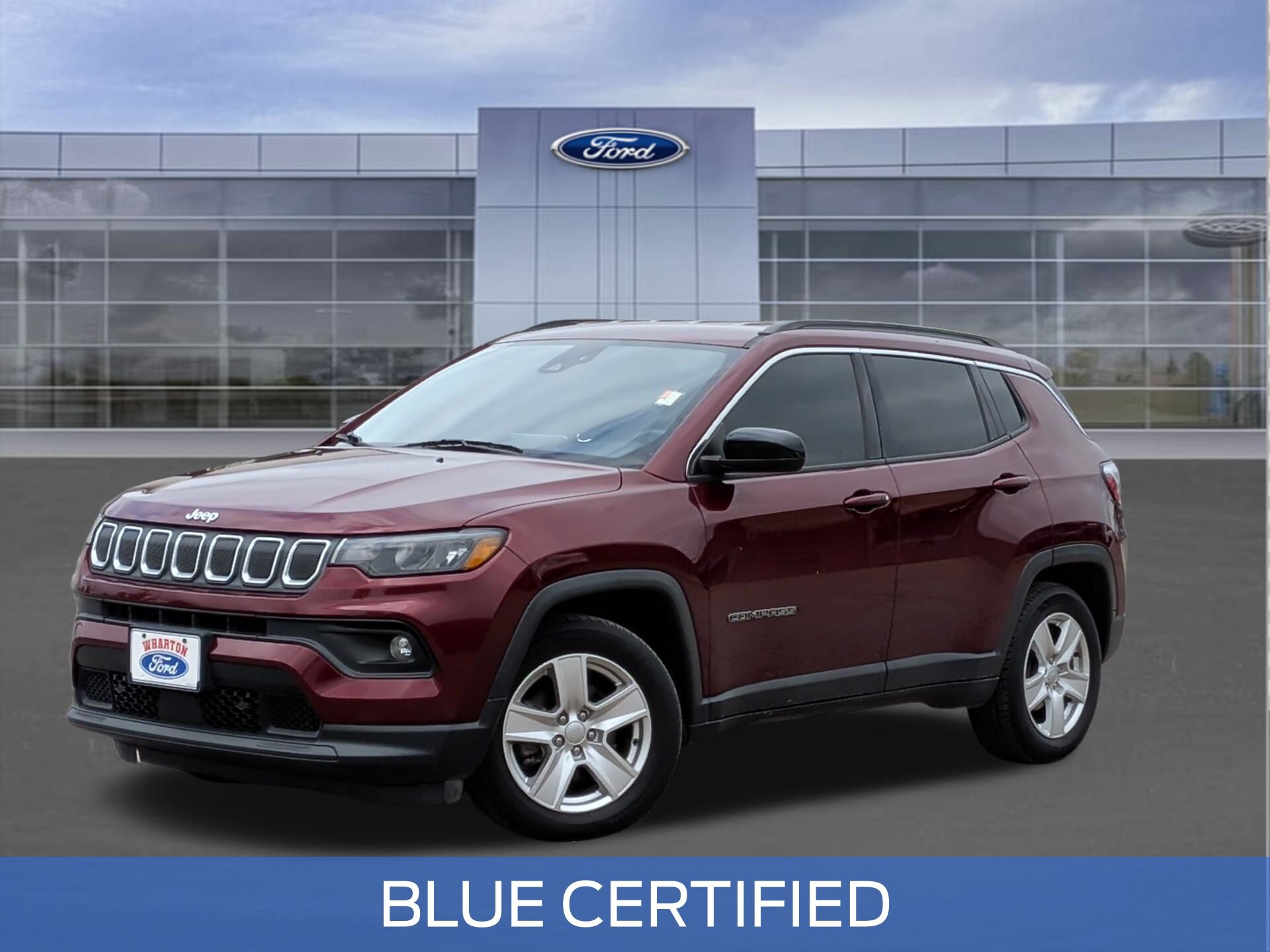 2022 Jeep Compass Latitude Red at AutoSavvy Houston Northwest