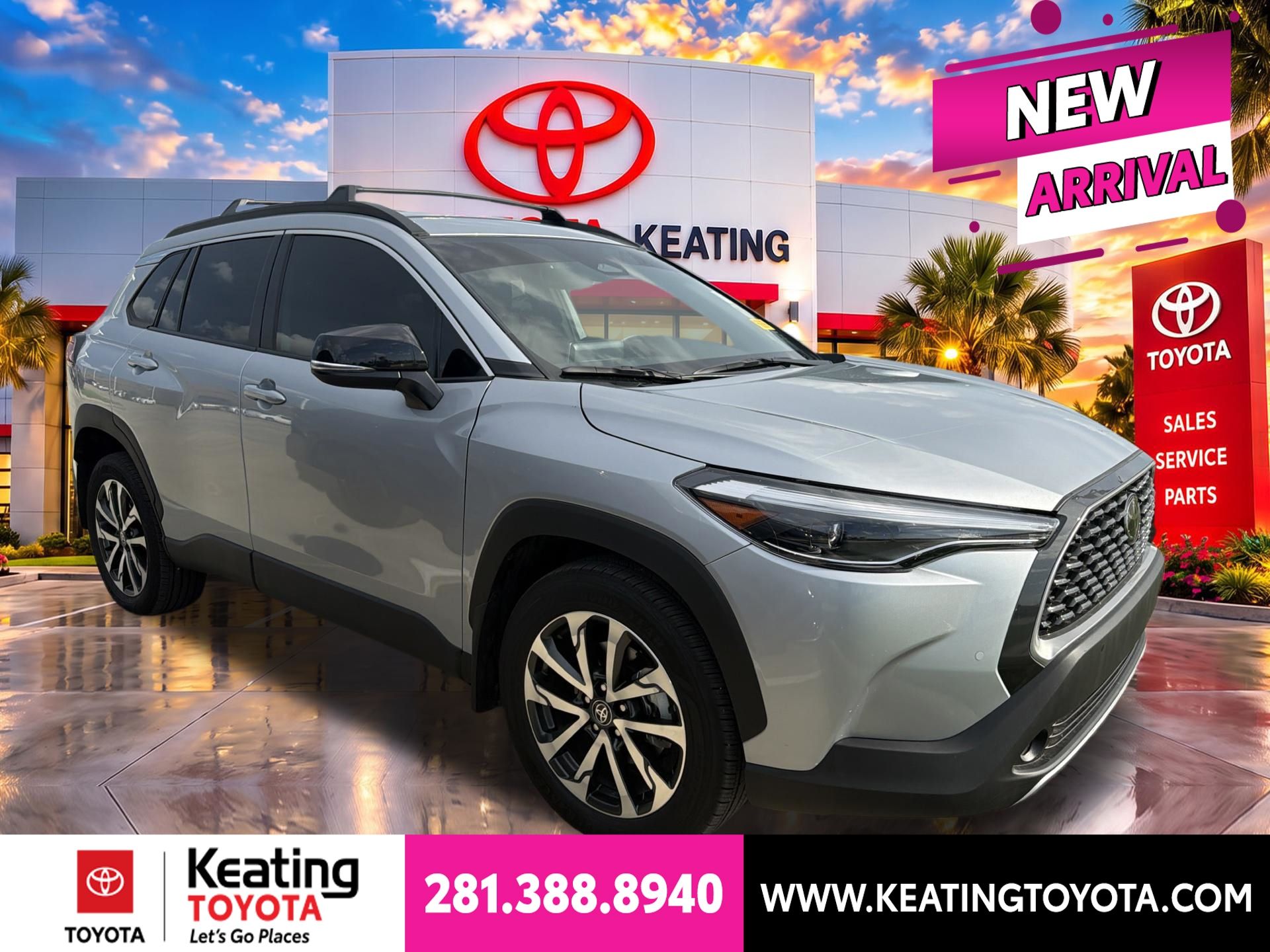 Silver 2025 Toyota Corolla Cross SUV / Crossover Front-Wheel Drive Continuously Variable Transmission