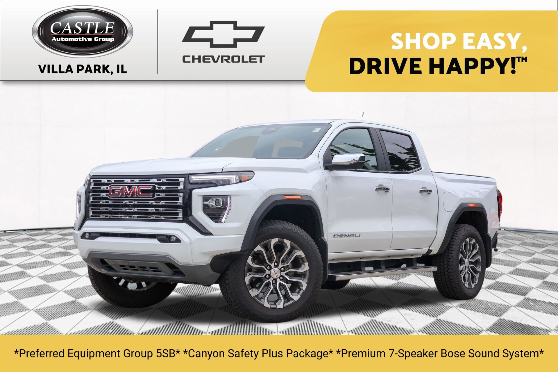 Summit White 2026 GMC Canyon Pickup Truck Four-Wheel Drive 8-Speed Automatic