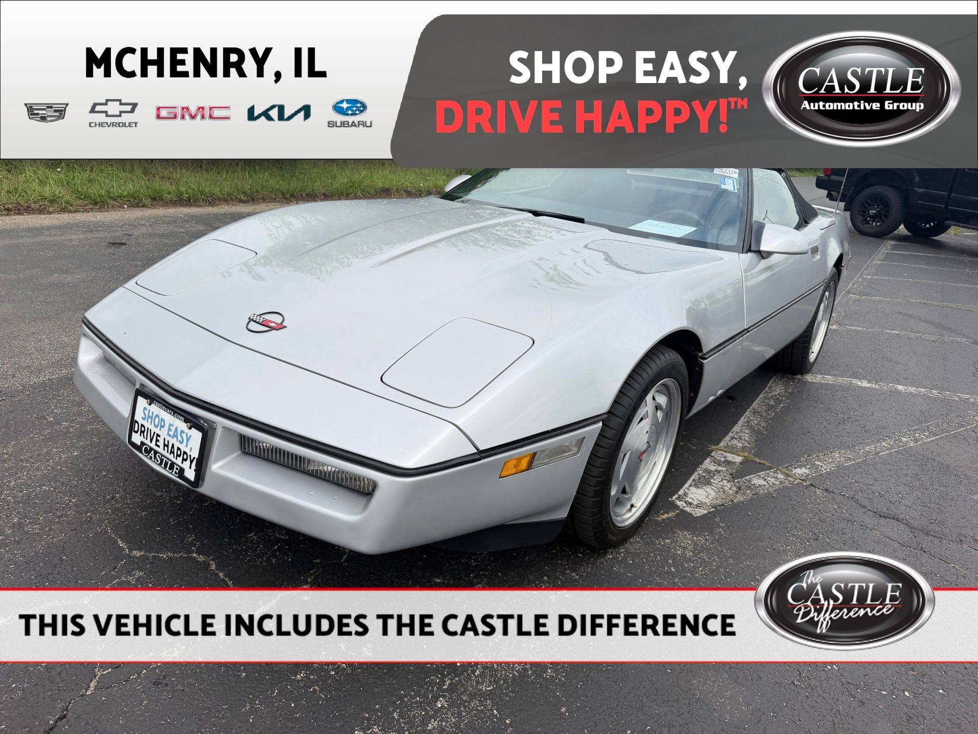 Silver 1988 Chevrolet Corvette Convertible Rear-Wheel Drive