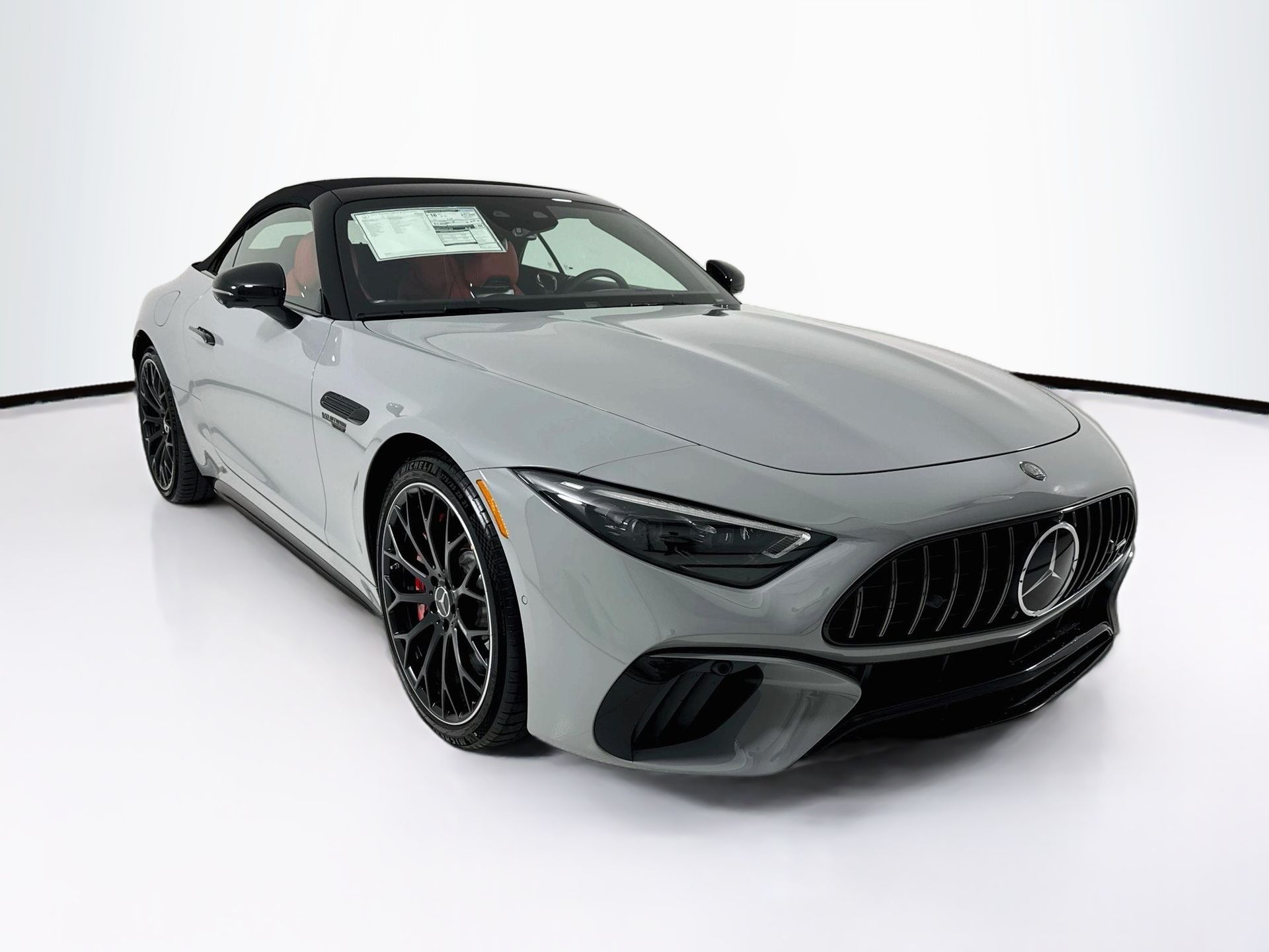 Gray (MANUFAKTUR Alpine Grey) 2026 Mercedes-Benz SL-Class Convertible All-Wheel Drive 9-Speed Automatic