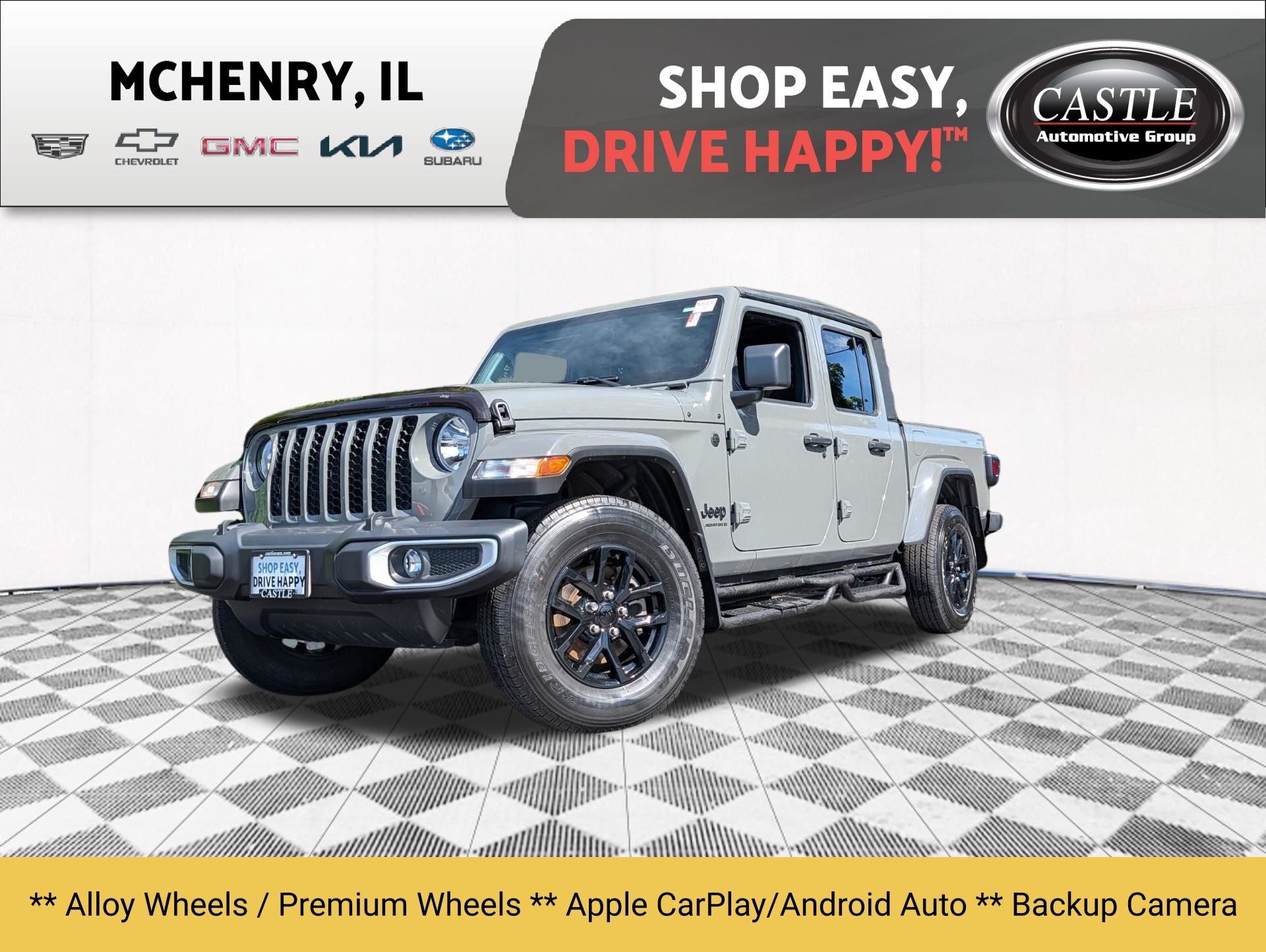 Sting-Gray Clearcoat 2023 Jeep Gladiator Pickup Truck Four-Wheel Drive 8-Speed Automatic