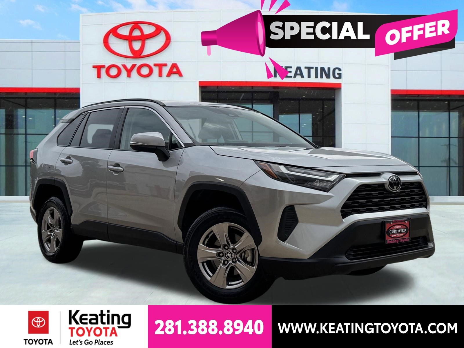 Silver Sky Metallic 2025 Toyota RAV4 XLE FWD SUV / Crossover Front-Wheel Drive 8-Speed Automatic