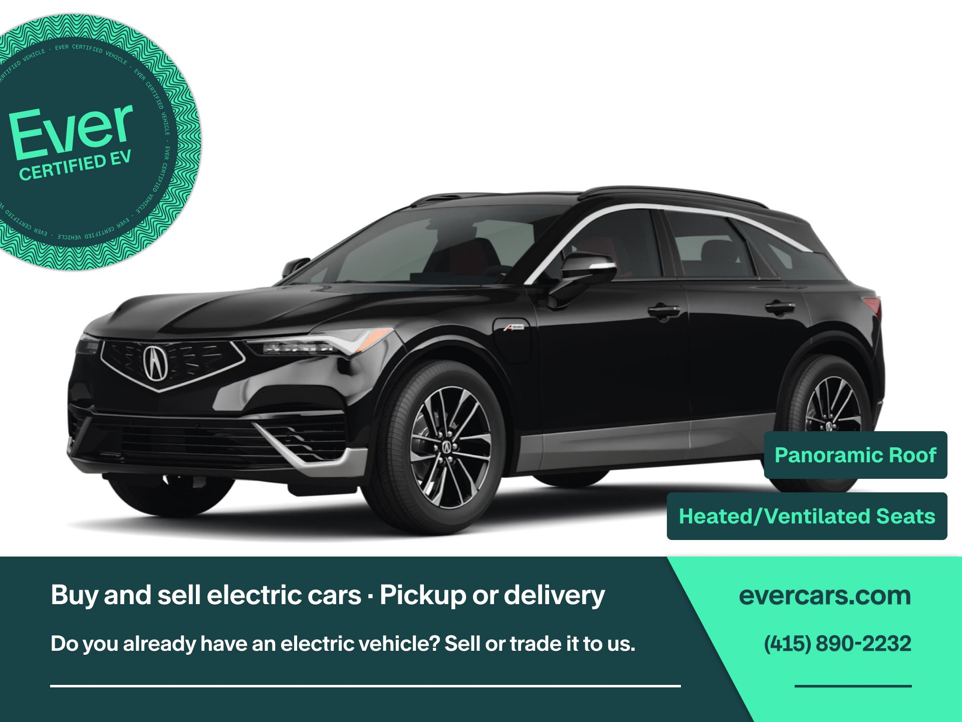 Black 2024 Acura ZDX SUV / Crossover Rear-Wheel Drive Automatic