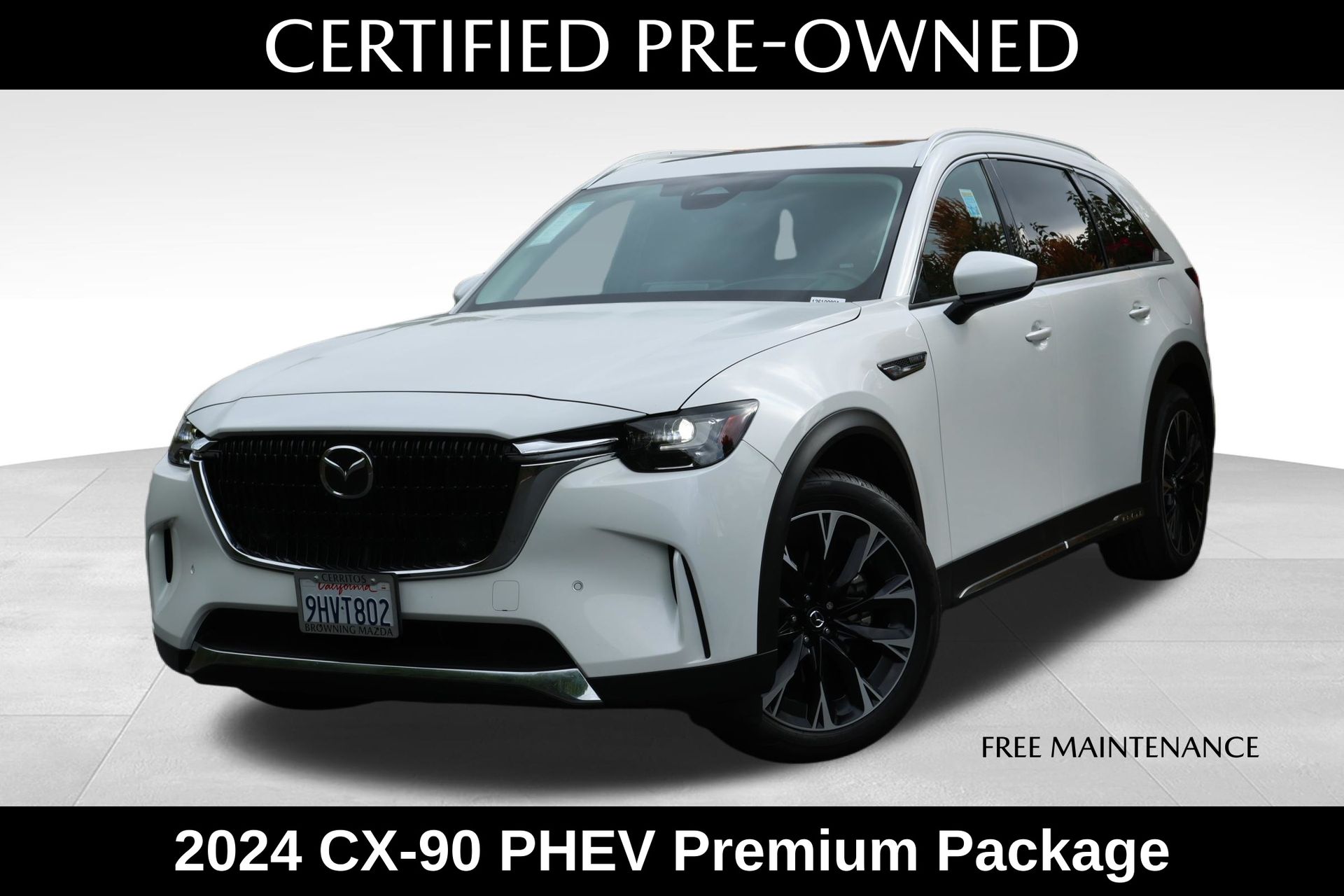 Rhodium White Premium 2024 Mazda CX-90 SUV / Crossover All-Wheel Drive 8-Speed Automatic