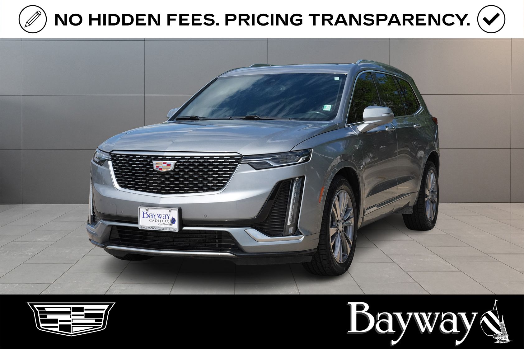 Argent Silver Metallic 2024 Cadillac XT6 Premium Luxury FWD SUV / Crossover Front-Wheel Drive 9-Speed Automatic