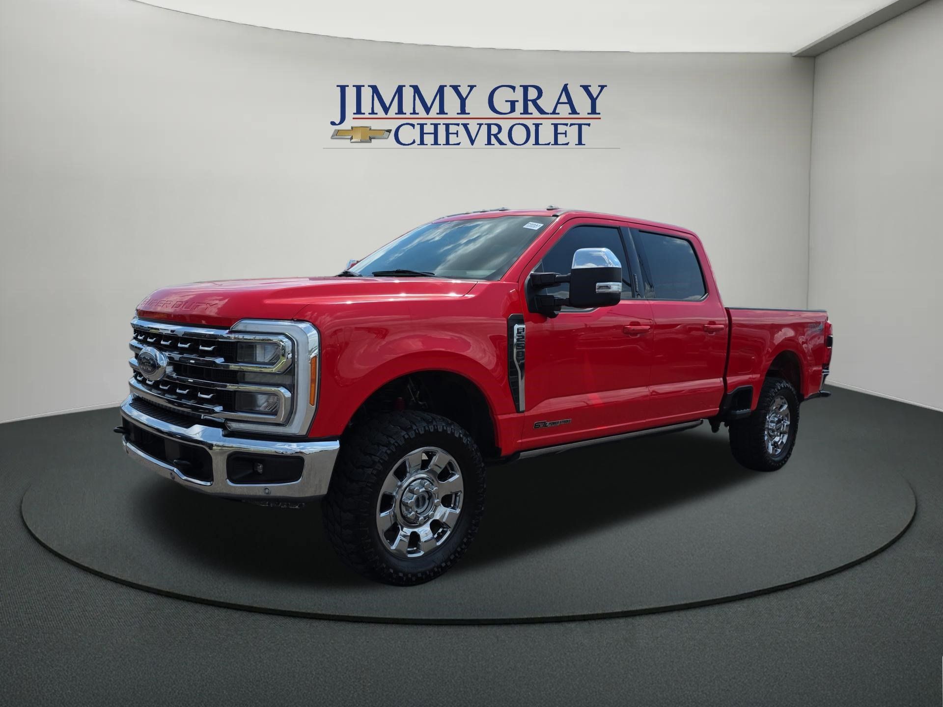 Race Red 2023 Ford F-250 Super Duty Pickup Truck Four-Wheel Drive Automatic