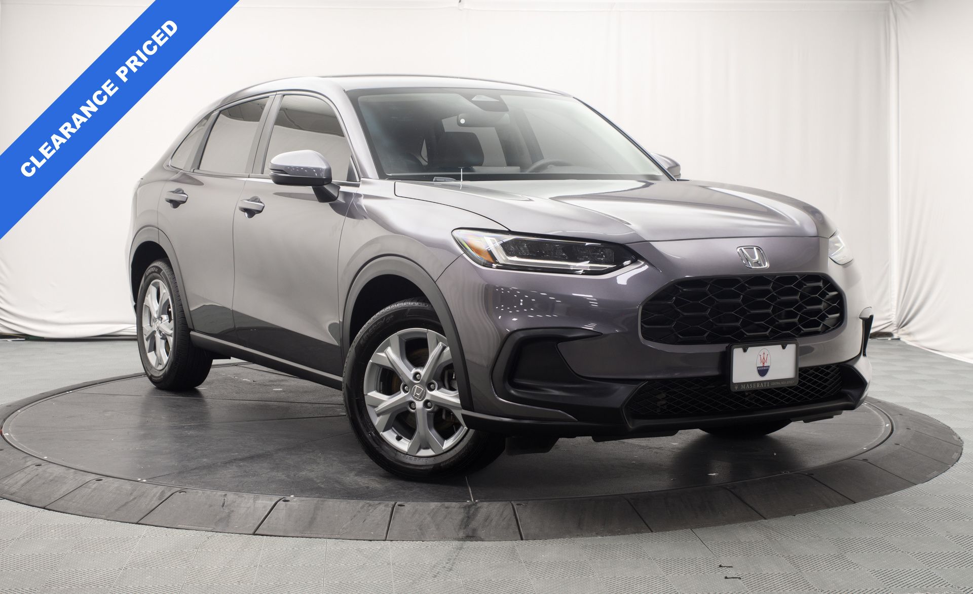 Gray (Modern Steel Metallic) 2024 Honda HR-V LX FWD SUV / Crossover Front-Wheel Drive Continuously Variable Transmission