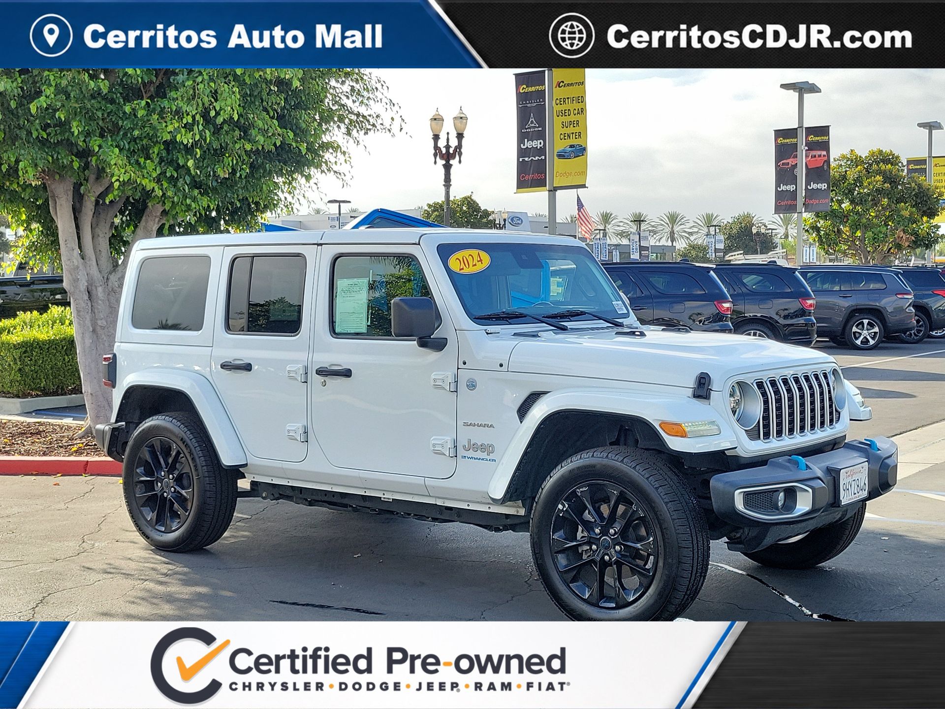 Bright White Clearcoat 2024 Jeep Wrangler 4xe SUV / Crossover Four-Wheel Drive 8-Speed Automatic