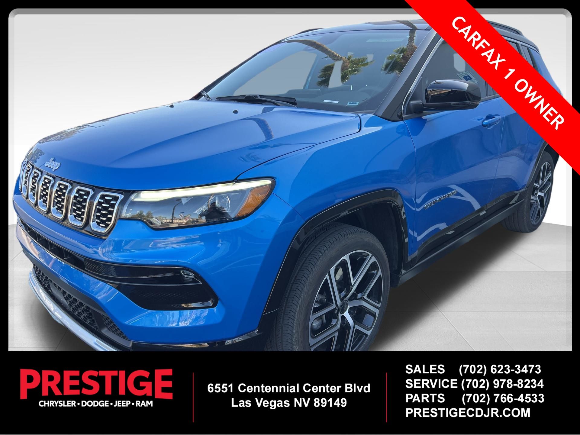 Hydro Blue Pearlcoat 2025 Jeep Compass Limited 4WD SUV / Crossover Four-Wheel Drive 8-Speed Automatic