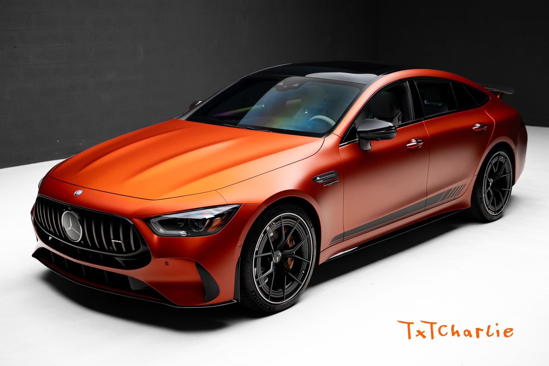 Red (MANUFAKTUR special paint MANUFAKTUR copper orange) 2024 Mercedes-Benz AMG GT 63 S E Performance AWD Coupe All-Wheel Drive 9-Speed Automatic