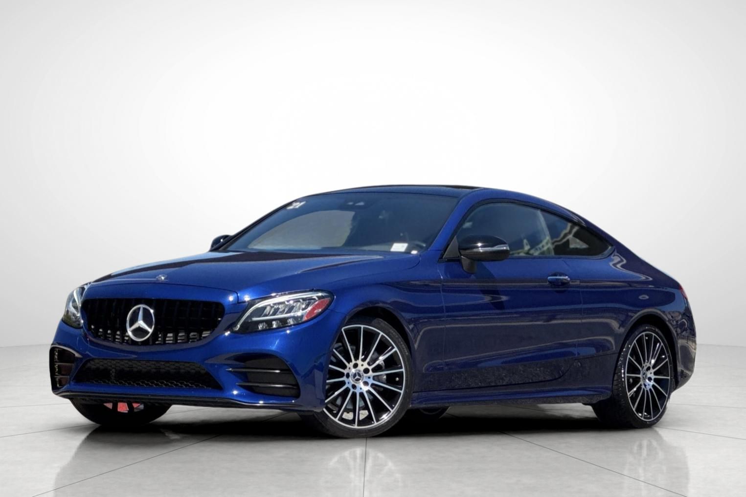 Brilliant Blue Metallic 2021 Mercedes-Benz C-Class Coupe Rear-Wheel Drive 9-Speed Automatic