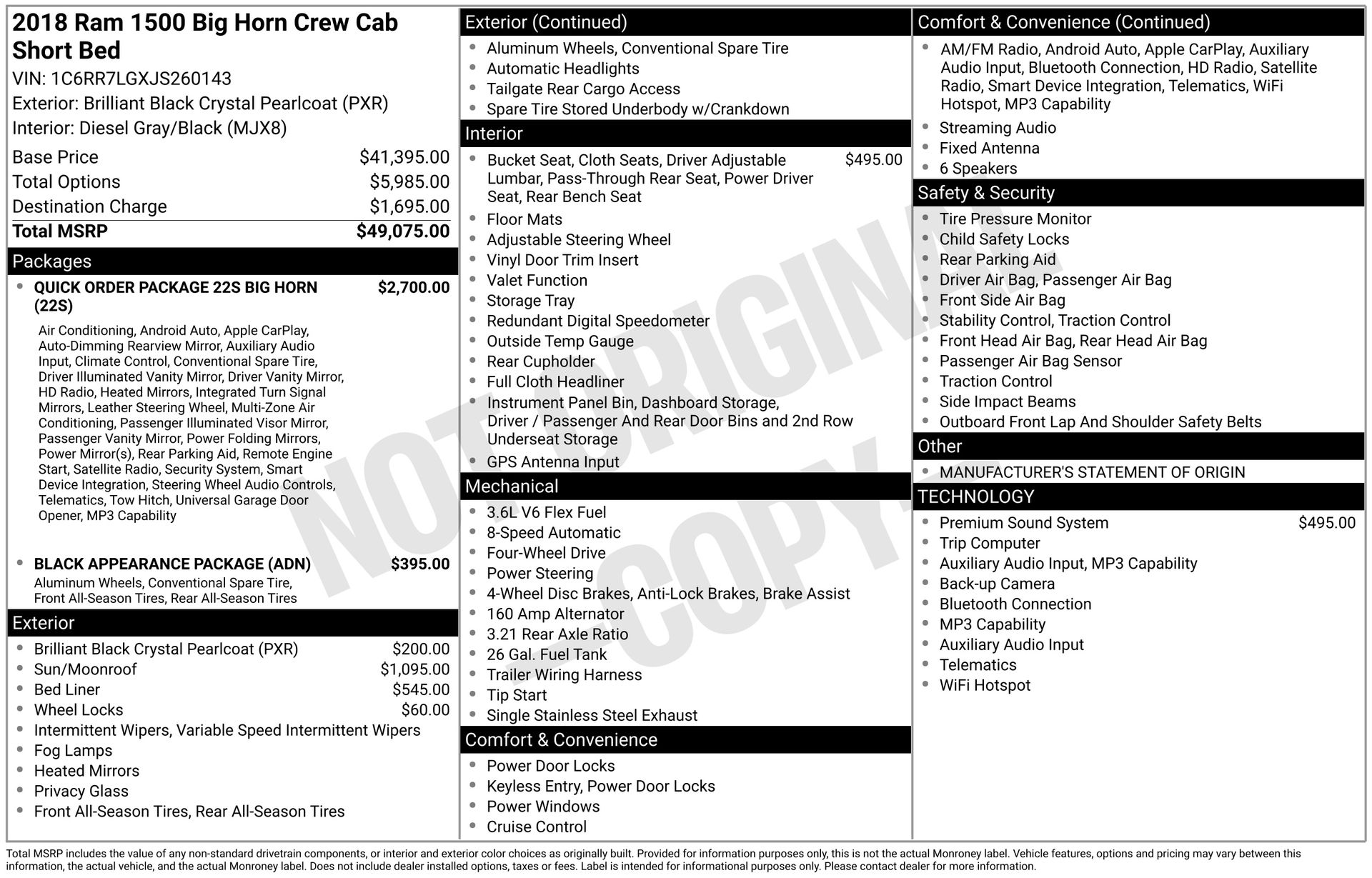 2018 RAM 1500 - Image 3