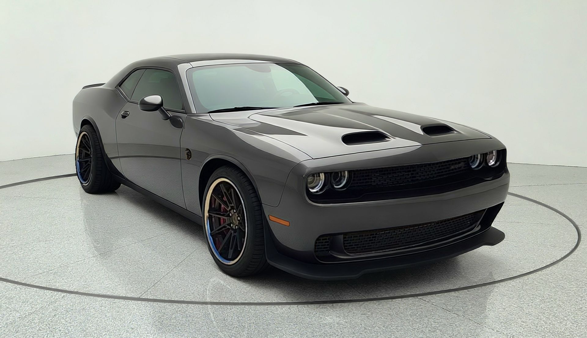 Gray (Granite Crystal Metallic Clearcoat) 2023 Dodge Challenger Coupe Rear-Wheel Drive 8-Speed Automatic