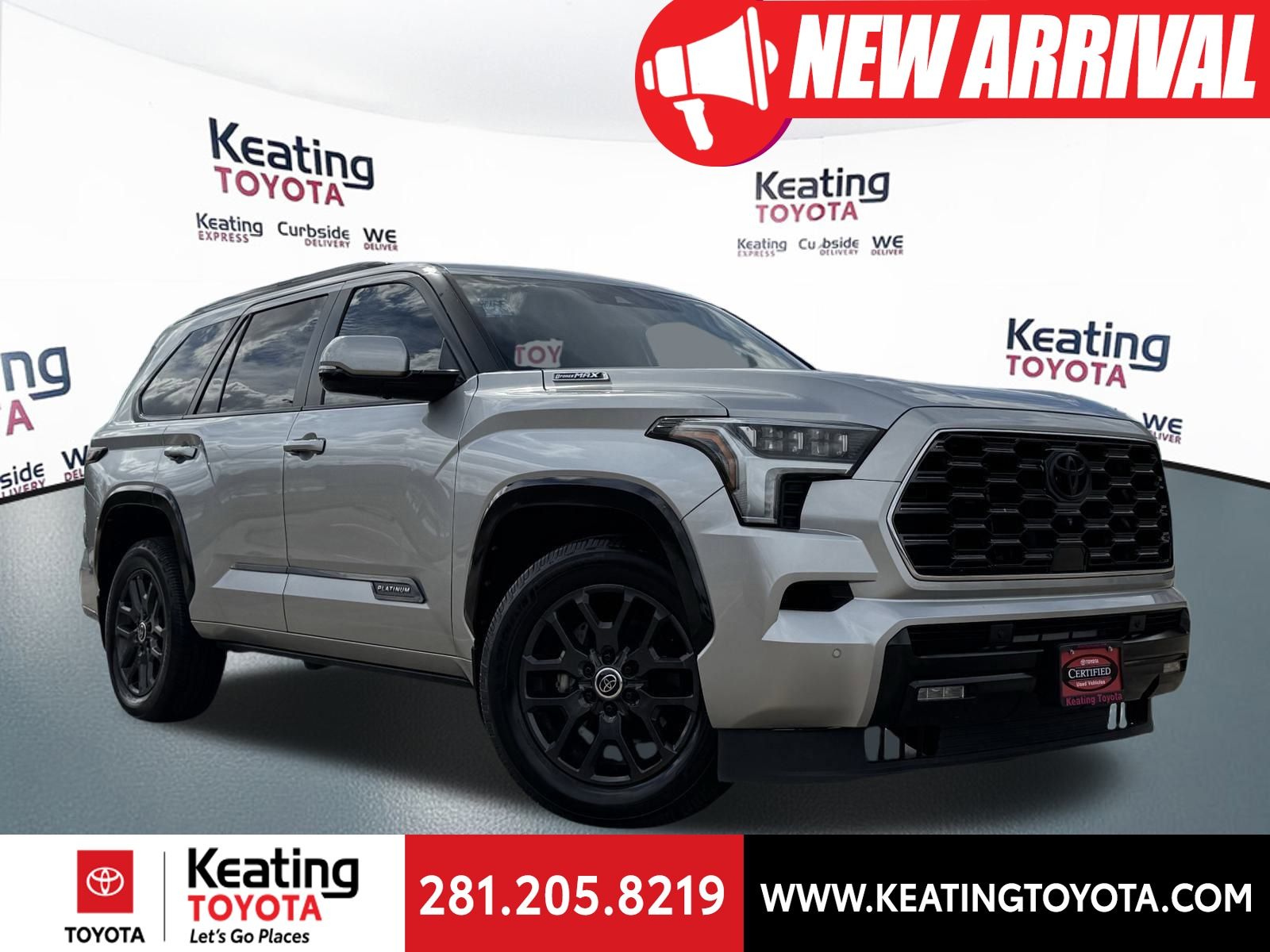 Celestial Silver Metallic 2024 Toyota Sequoia Platinum 4WD SUV / Crossover Four-Wheel Drive Automatic