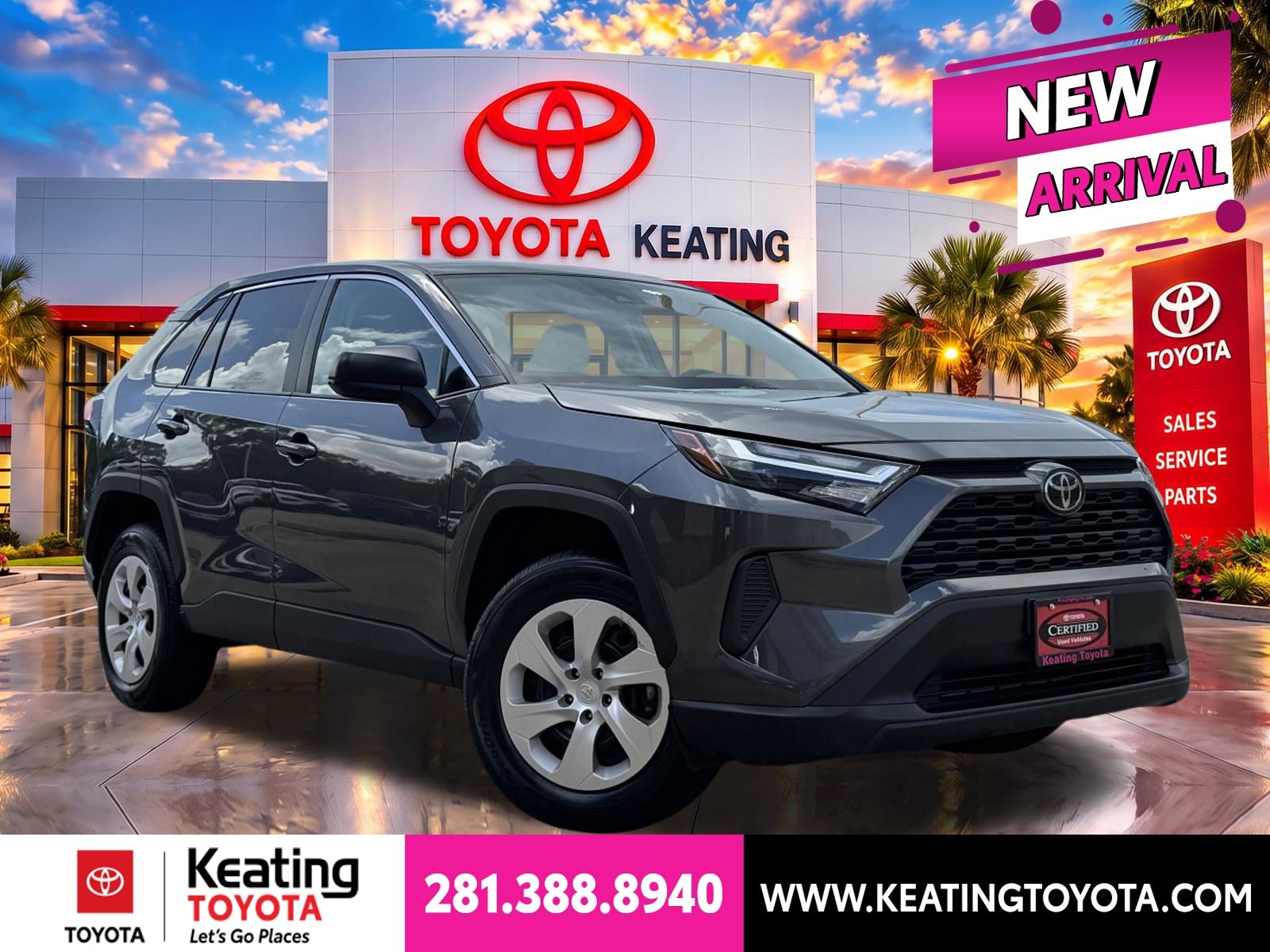 Magnetic Gray Metallic 2025 Toyota RAV4 SUV / Crossover All-Wheel Drive 8-Speed Automatic