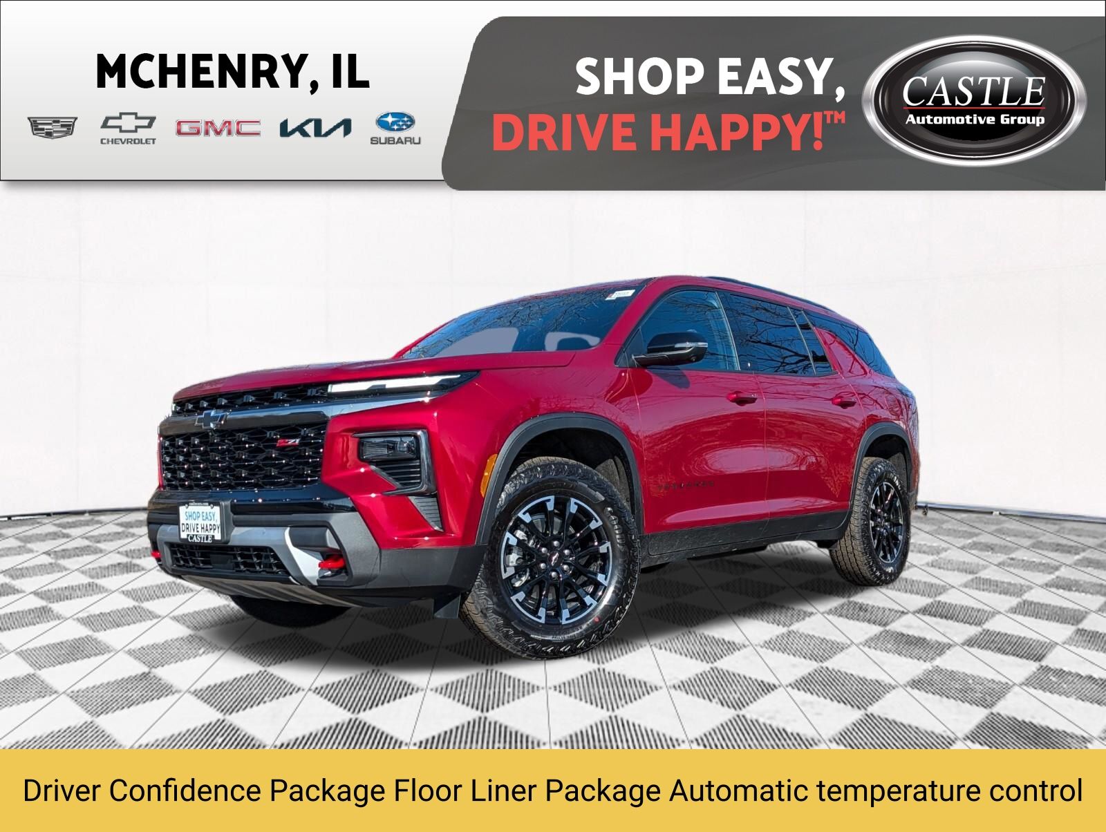Radiant Red Tintcoat 2026 Chevrolet Traverse SUV / Crossover Four-Wheel Drive 8-Speed Automatic