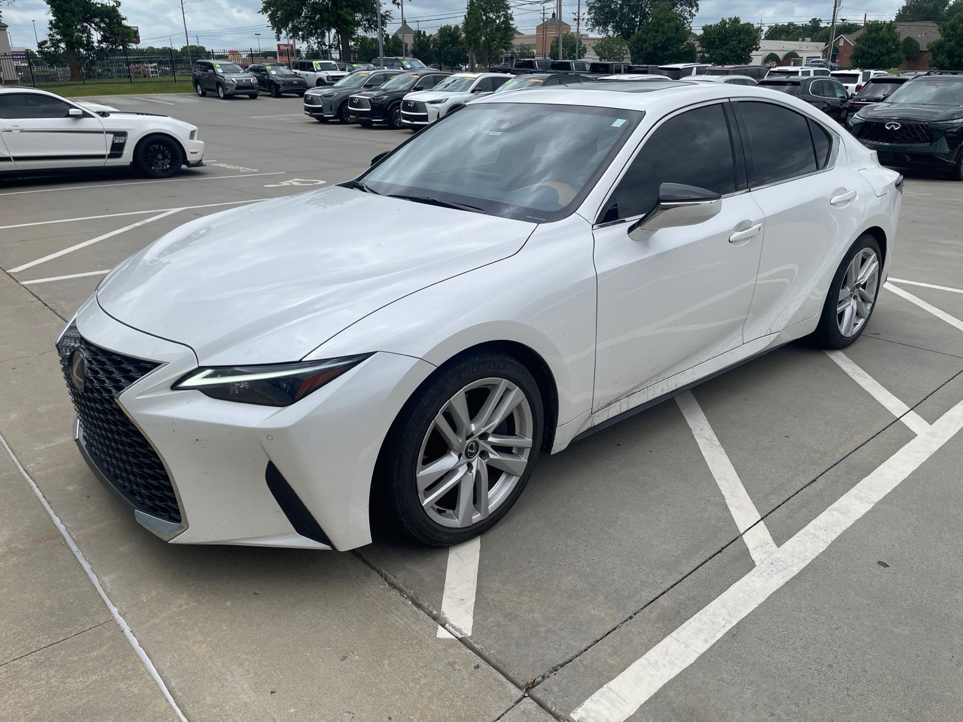 White Pearl 2024 Lexus IS 300 RWD Sedan Rear-Wheel Drive 8-Speed Automatic