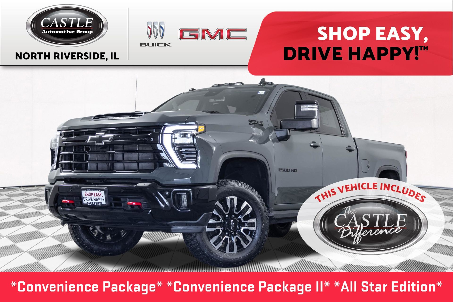 Cypress Gray 2025 Chevrolet Silverado 2500HD Pickup Truck Four-Wheel Drive Automatic